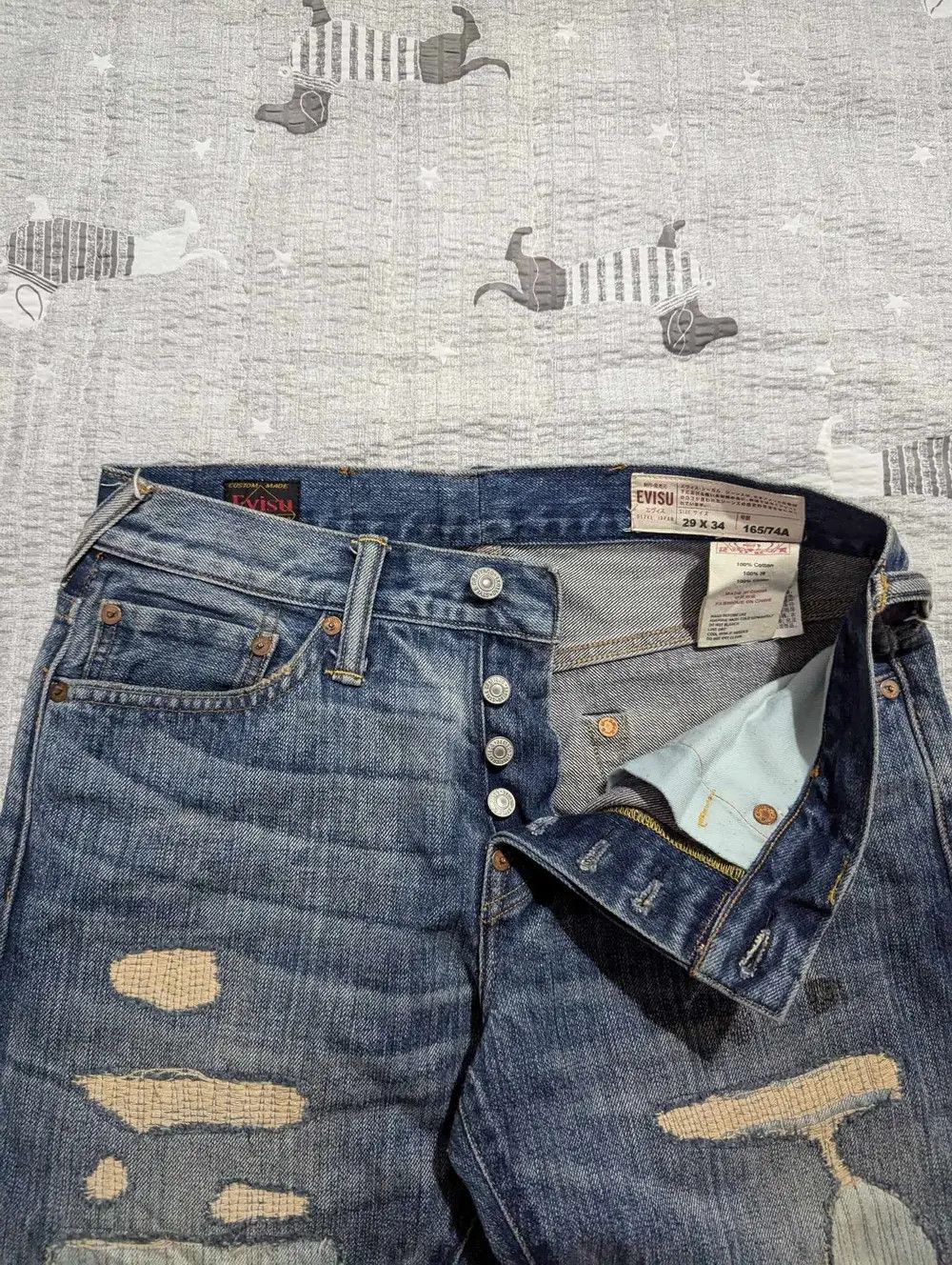 Evisu Evisu Japan Destroyed Seagull Denim Size US 29 - 11 Thumbnail