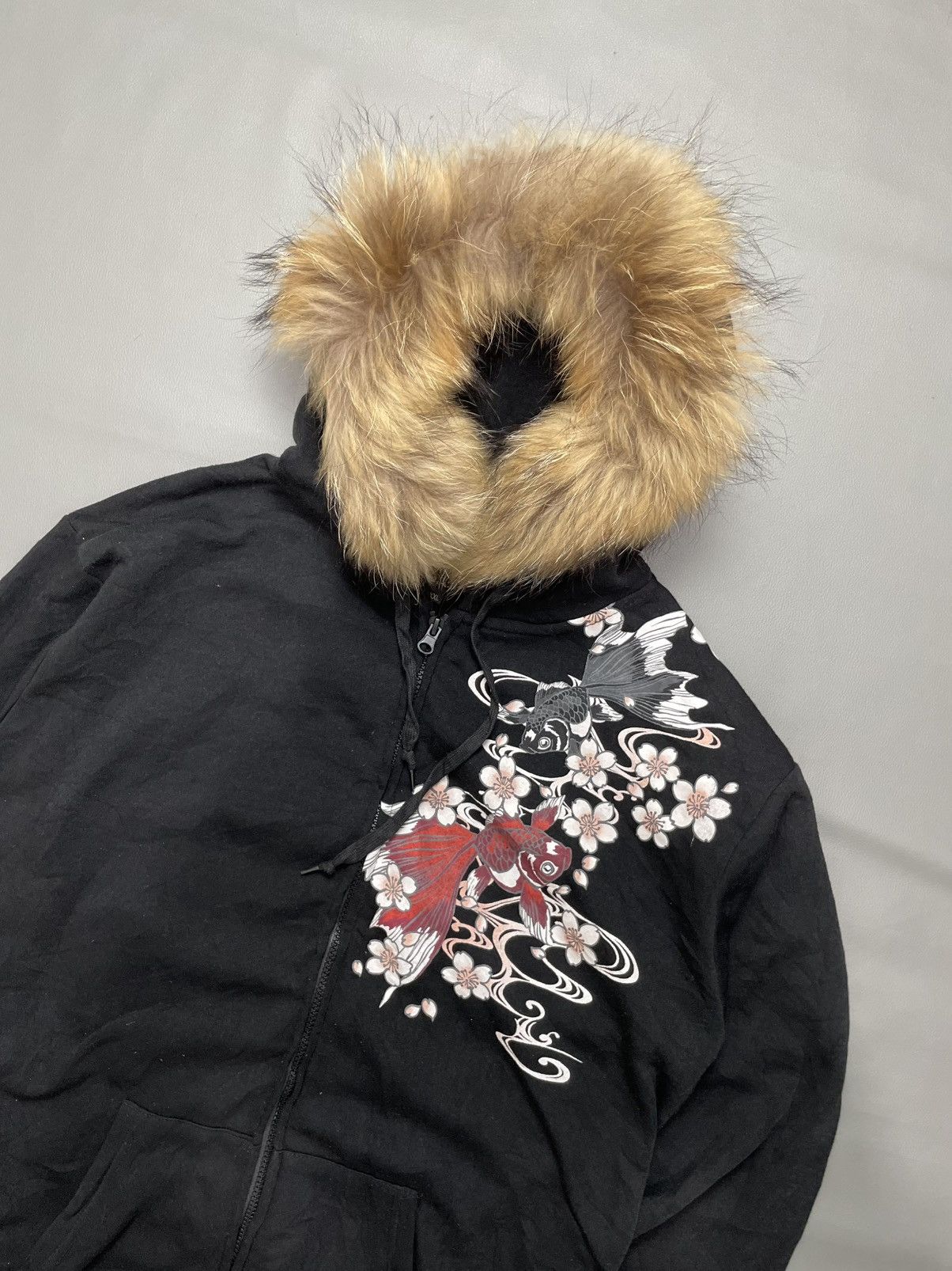 Hysteric Glamour Japan Koi Fsh Sukajan Zip Fur Hoodie ifsix LGB style Size US XL / EU 56 / 4 - 2 Thumbnail