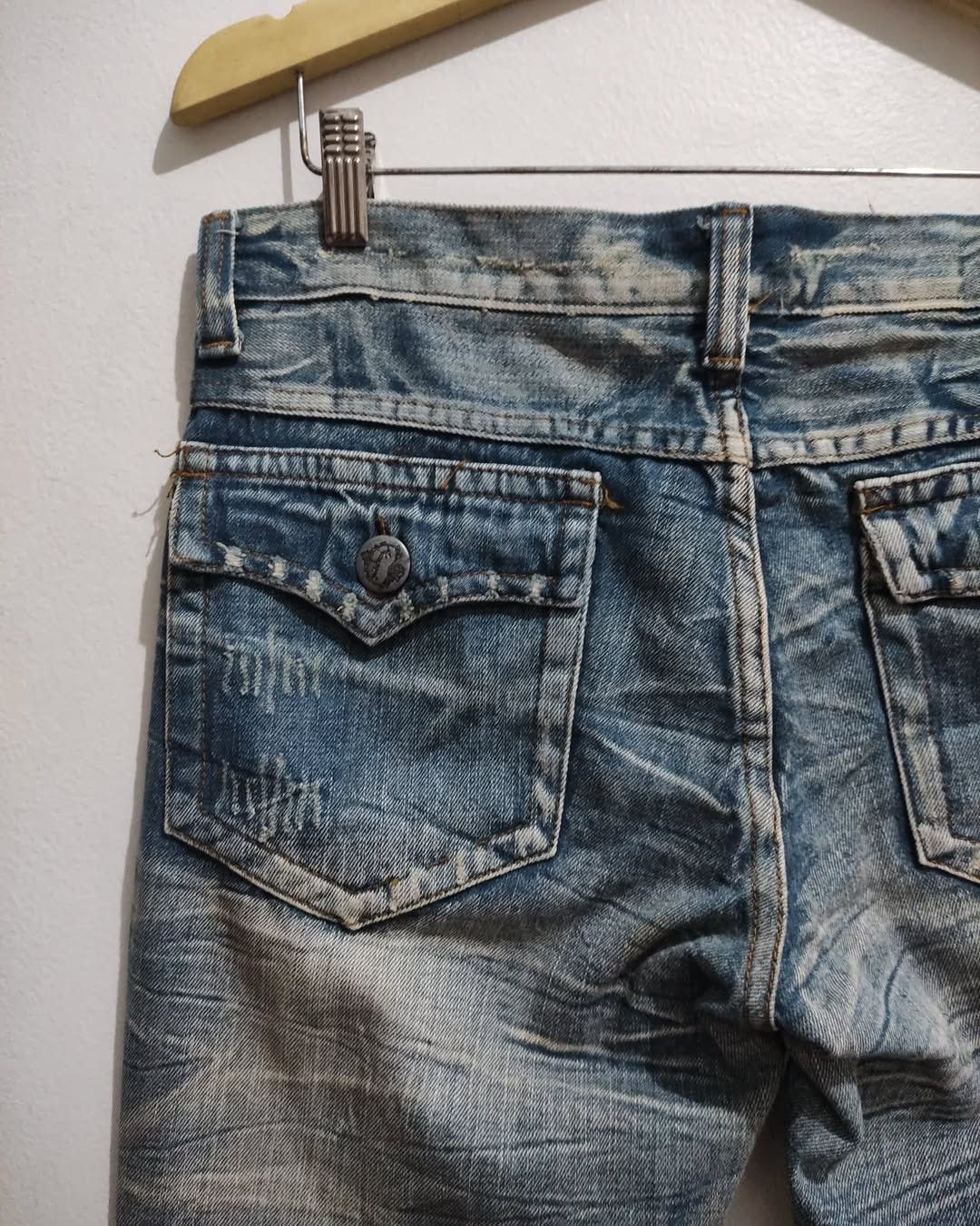 GOSTAR DE FUGA × Le Grande Bleu (L.G.B.) × Tornado Mart Alcapone Faded Distressed Flaire if6was9 LGB style Size US 33 - 8 Thumbnail