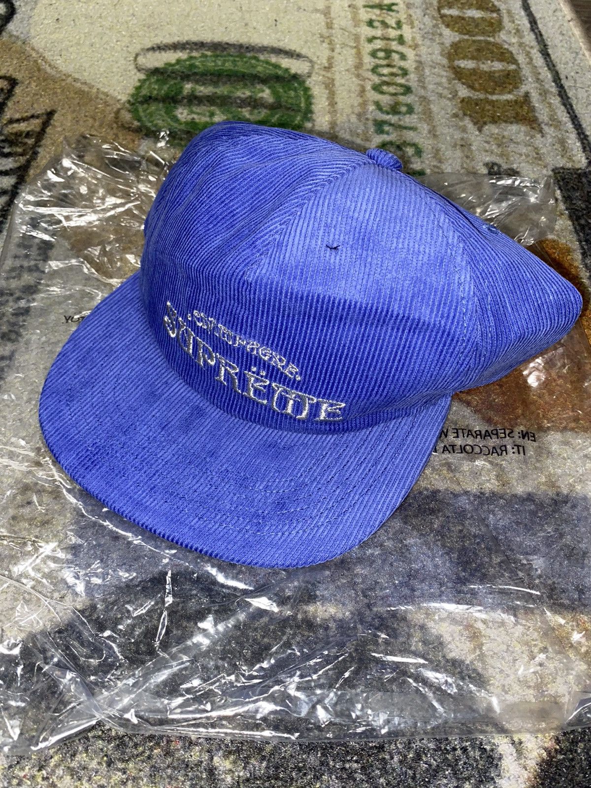 champagne corduroy 5 panel supreme