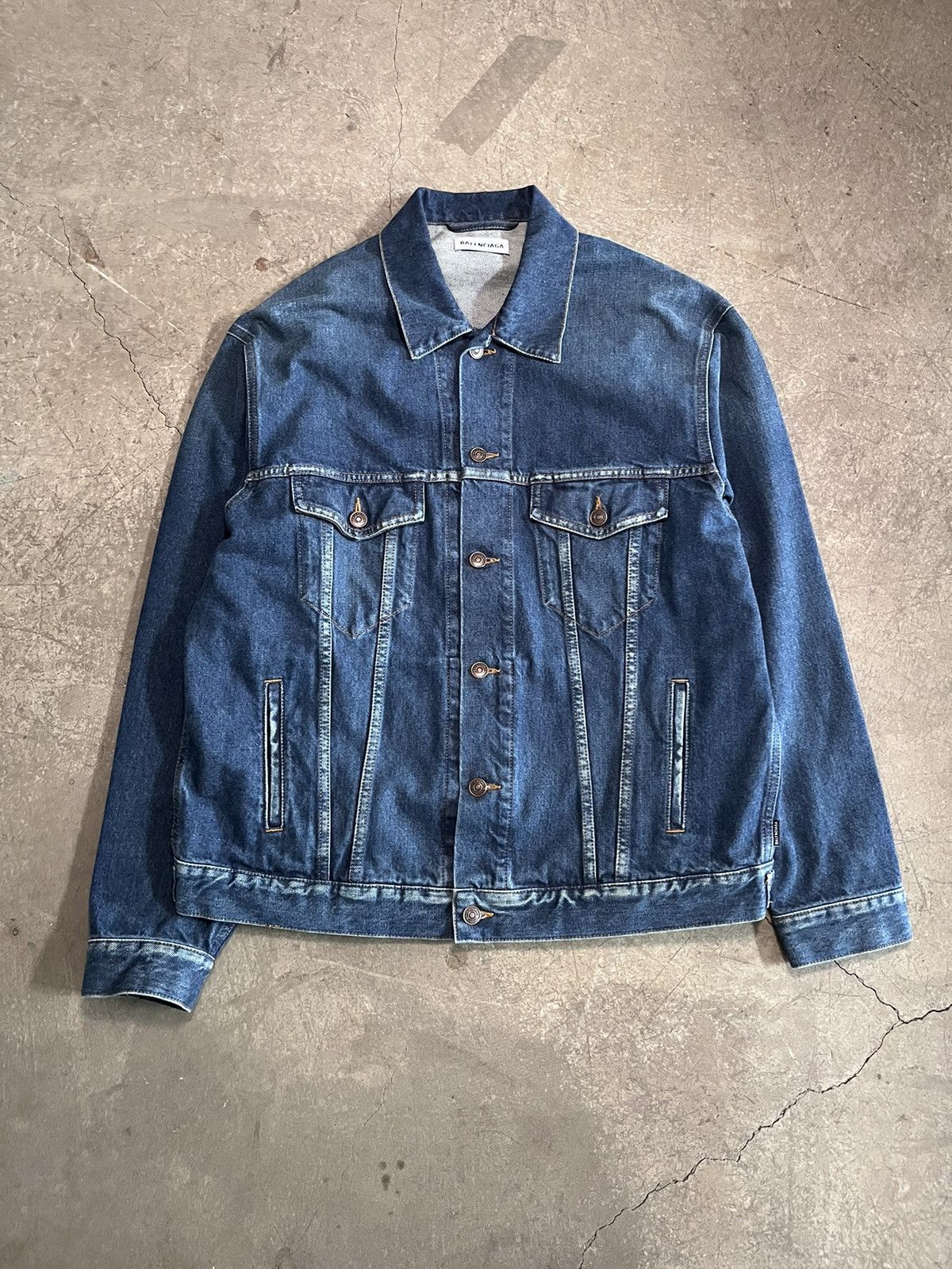 Balenciaga 19SS "YOU ARE THE WORLD" OVERSIZED DENIM JACKET Size US M / EU 48-50 / 2 - 2 Thumbnail