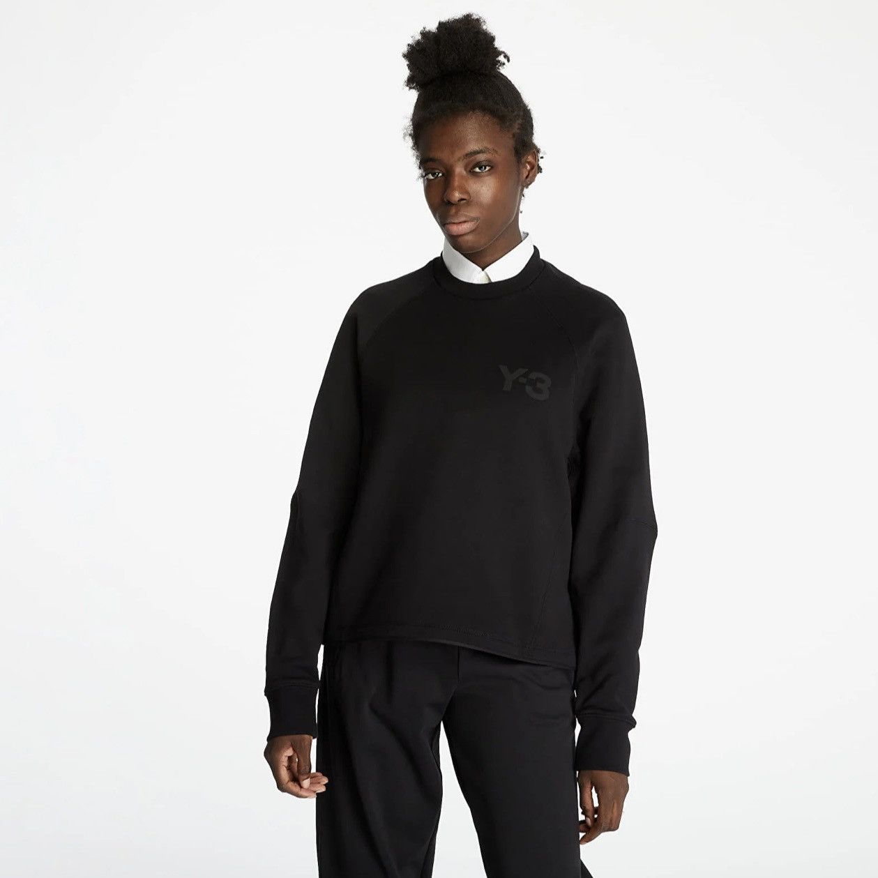 Y-3 Y-3 Classic Logo Crew Black Sweatshirt Size M / US 6-8 / IT 42-44 - 1 Thumbnail