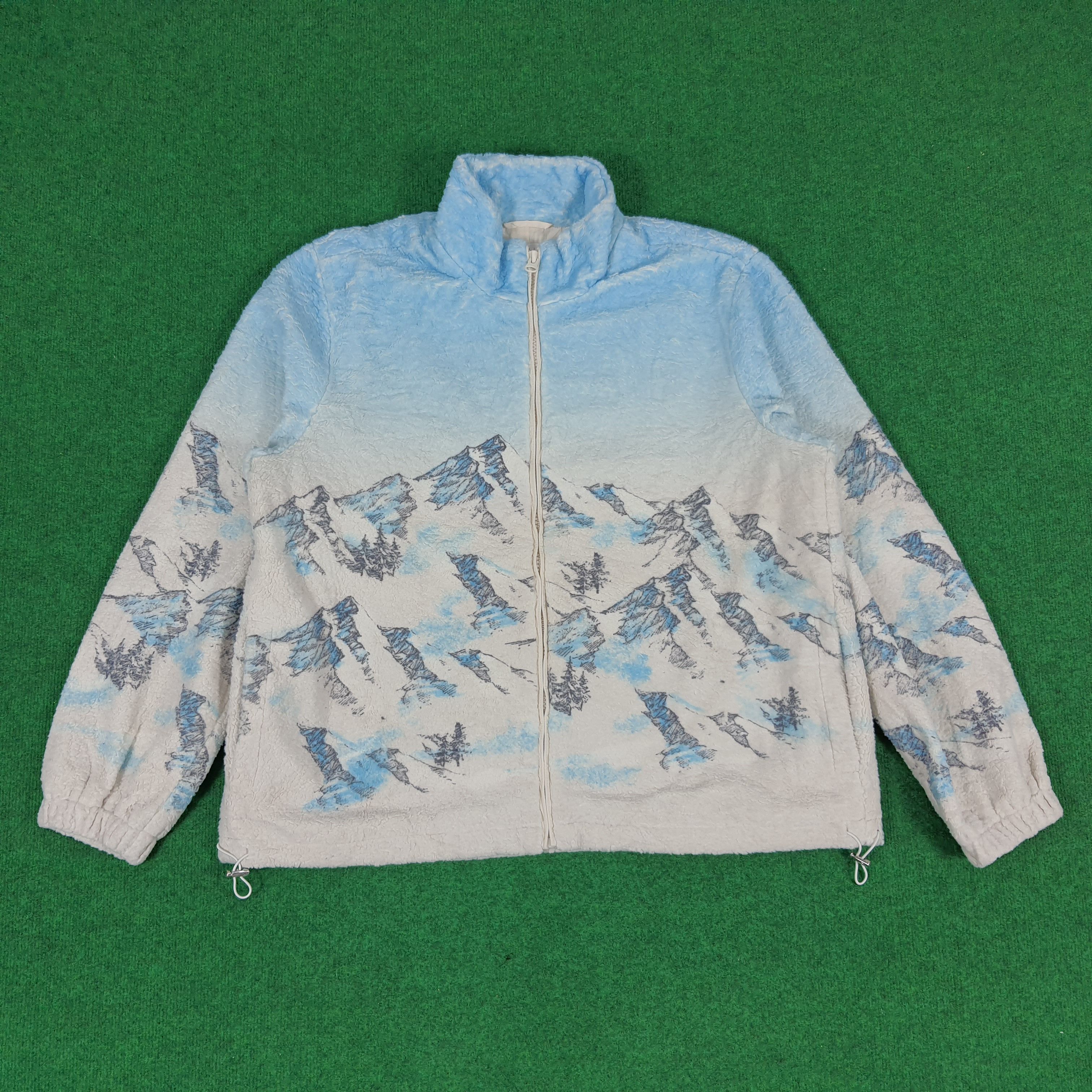 Guess × Vintage Vintage GUESS Original Art Winter Fleece Jacket Size US XL / EU 56 / 4 - 3 Thumbnail
