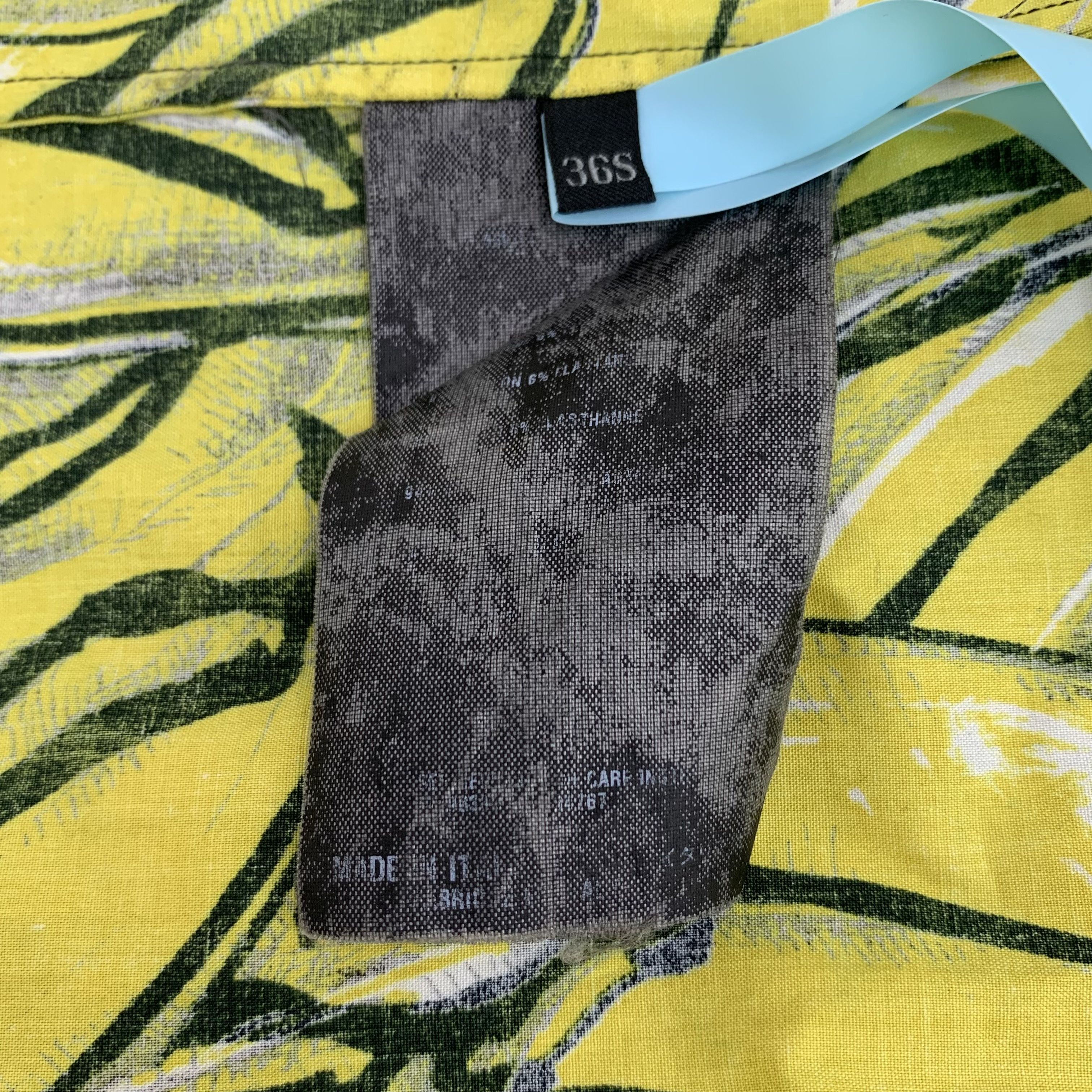 Prada Prada Shirt – Yellow Banana Print Button-Up (Size S) Size XS / US 0-2 / IT 36-38 - 4 Thumbnail