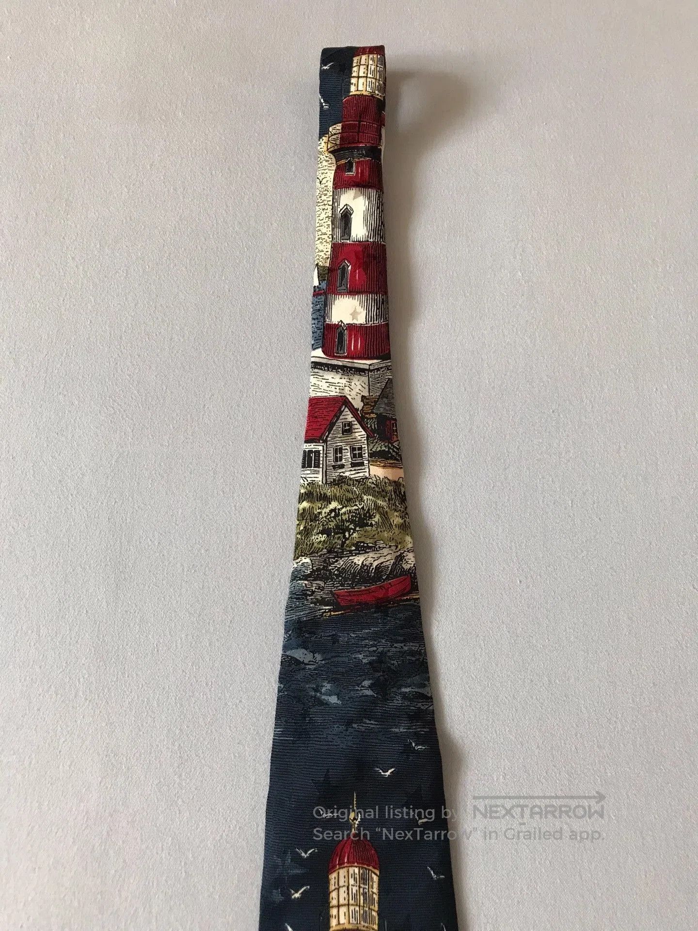 Vintage Vintage USA Silk Tango Oil Painting Tie. Size ONE SIZE - 5 Thumbnail
