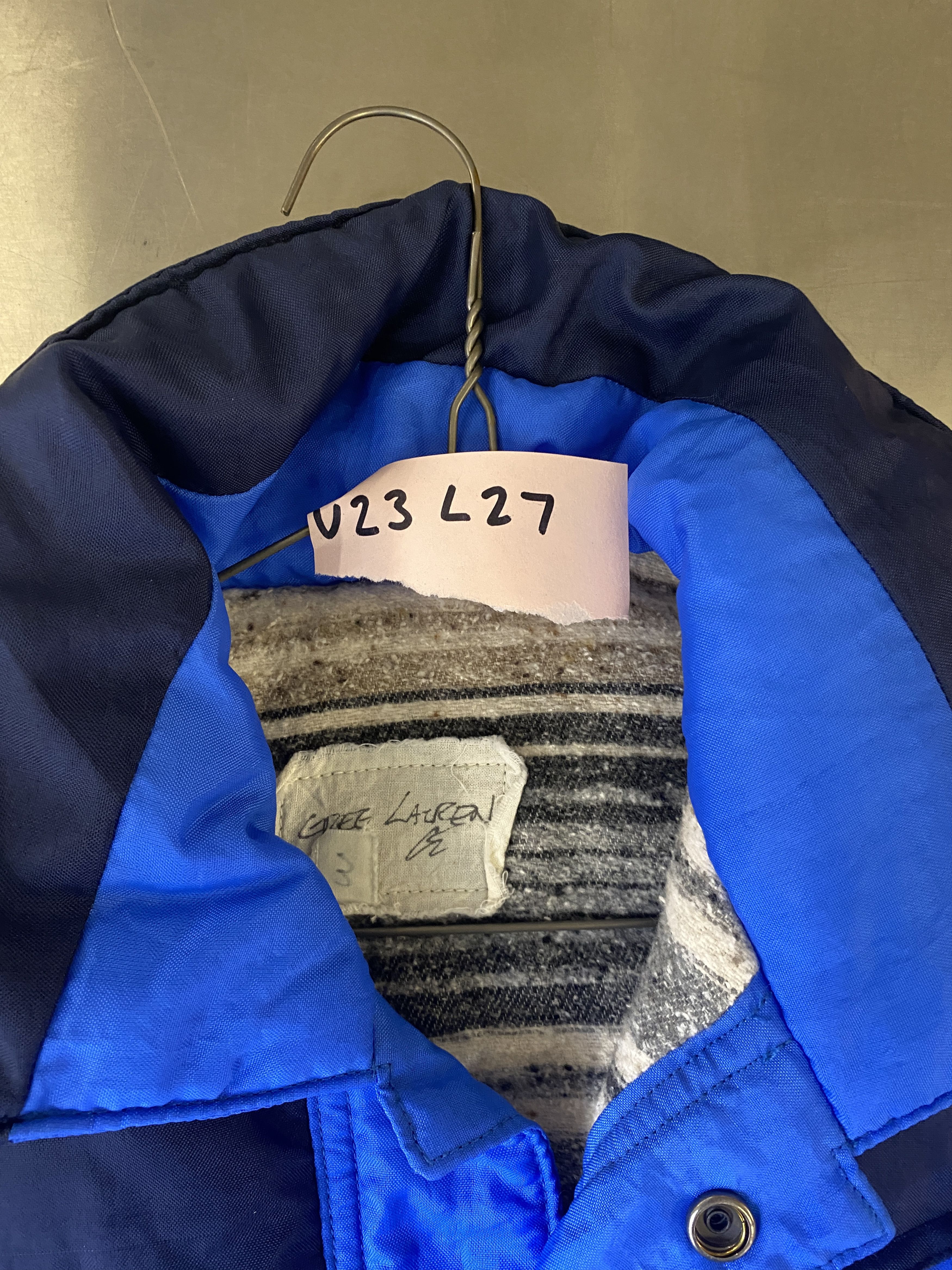 Greg Lauren Greg Lauren Sample Duffel Mixed Puffy Flight Vest Size US L / EU 52-54 / 3 - 5 Thumbnail