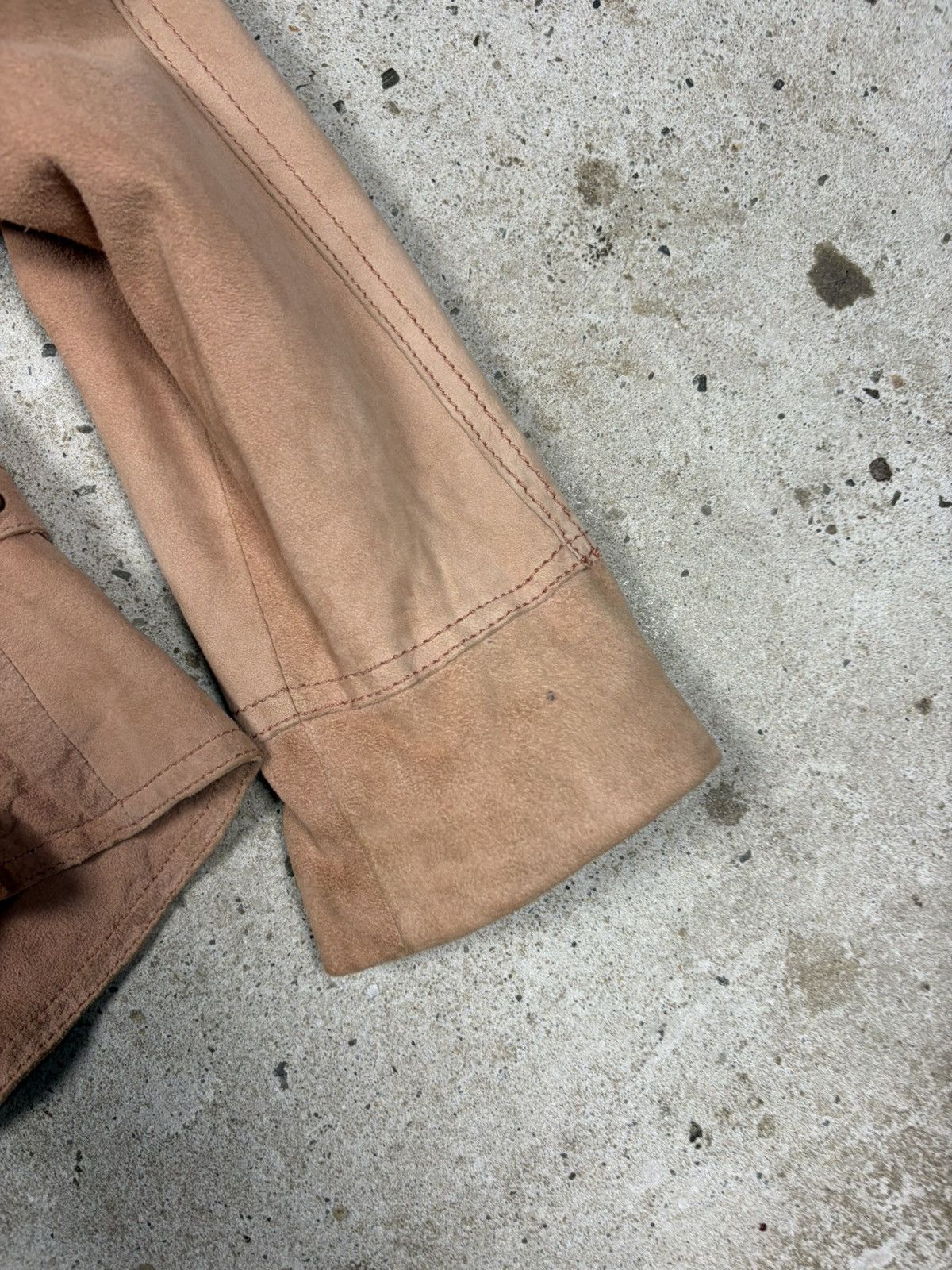 Dolce & Gabbana Vintage 2000s Dolce & Gabbana Suede Leather Utility Jacket Size M / US 6-8 / IT 42-44 - 22 Thumbnail