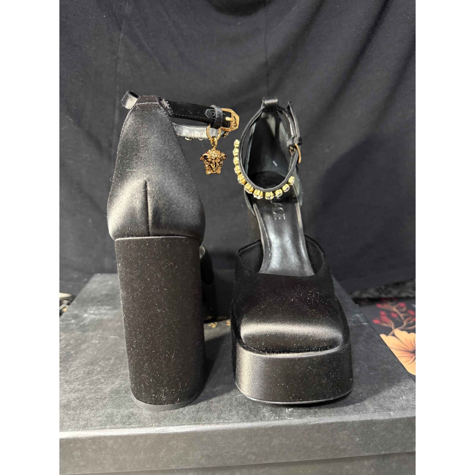 Versace $1893 MSRP-Versace Medusa Aevitas platform pumps-Sz 37-NWOB Size US 6.5 / IT 36.5 - 3 Thumbnail