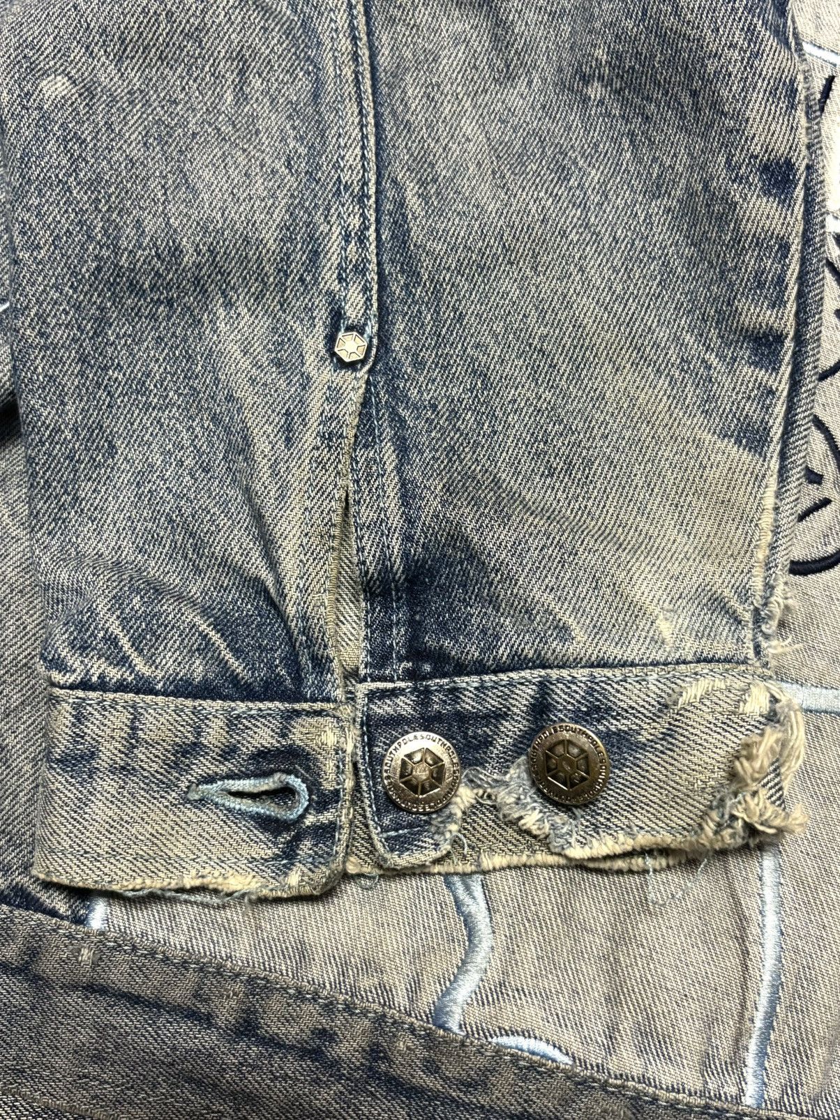 Southpole South Pole Big Logo Distressed Jean Jacket Size US XXL / EU 58 / 5 - 10 Thumbnail