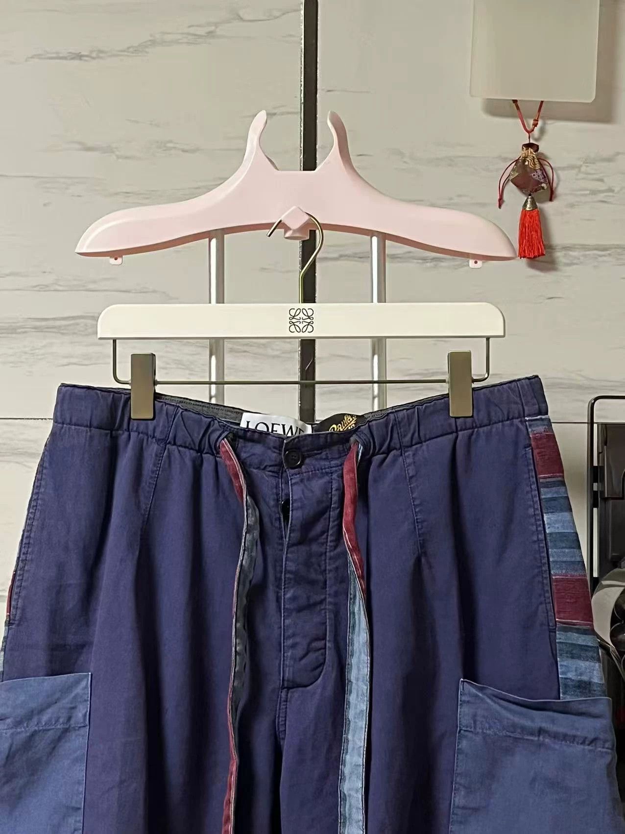 Loewe LOEWE FW21 Linen-Cotton Drawstring Cargo Shorts Size US 36 / EU 52 - 5 Thumbnail