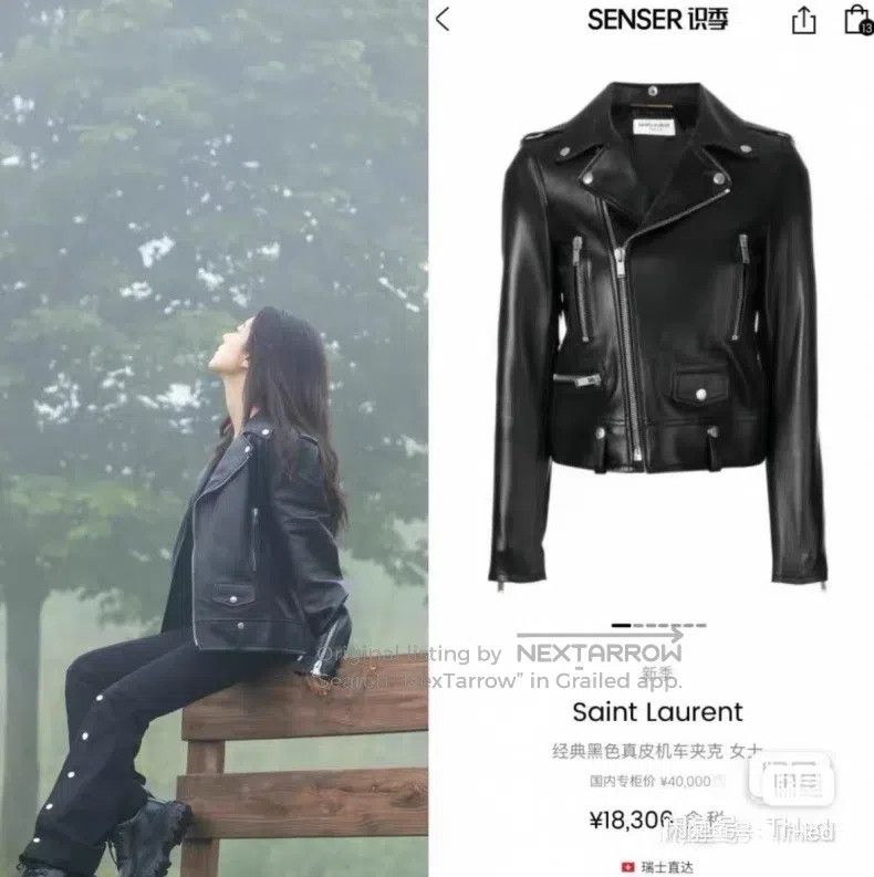 Saint Laurent Paris Saint Laurent Paris Motorcycle Zip Leather Jacket Size XS / US 0-2 / IT 36-38 - 8 Thumbnail