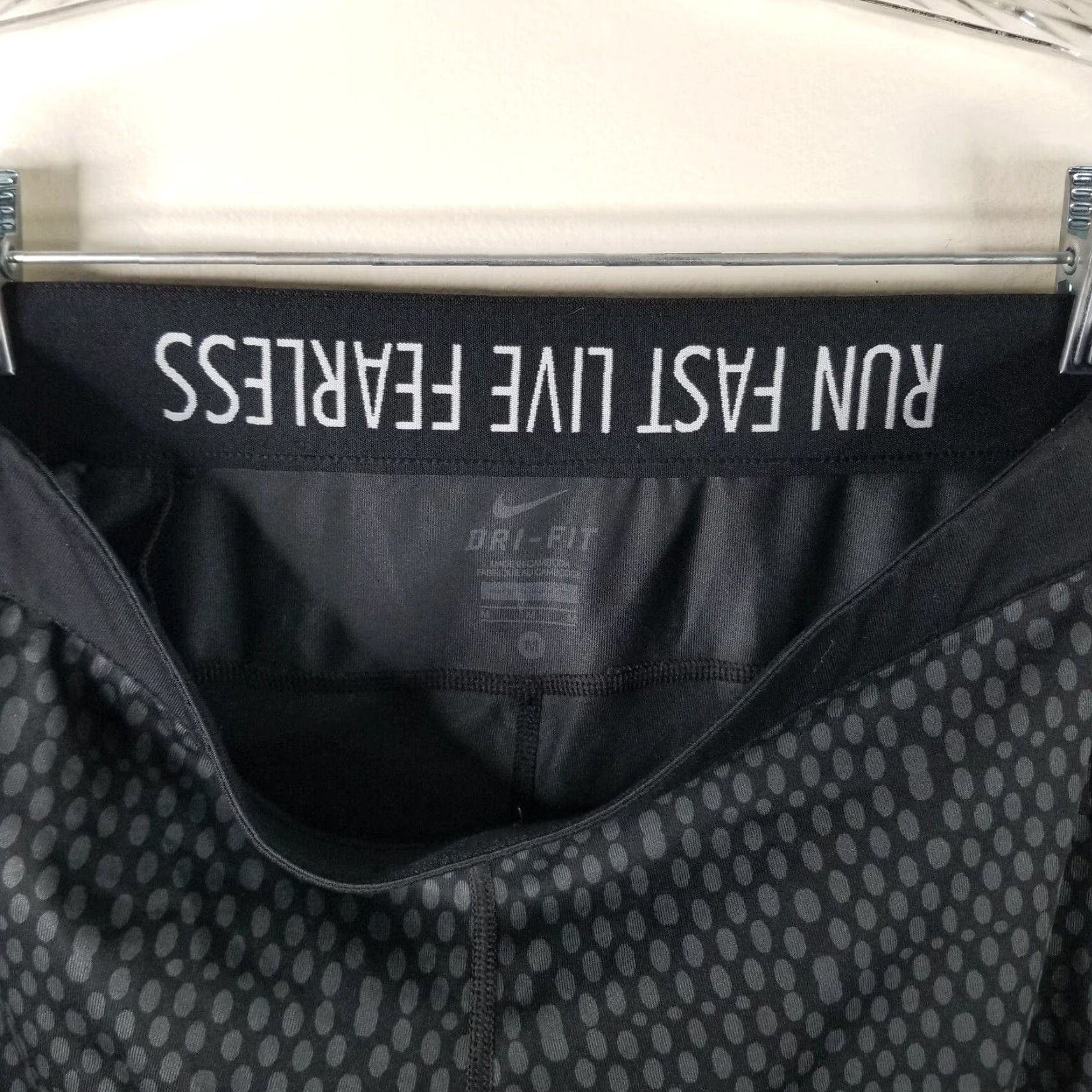 Nike Nike Dri-Fit Pants Womens Run Fast Live Fearless Activewear Size M Black Compression Running Jogging Size 32" / US 10 / IT 46 - 3 Thumbnail