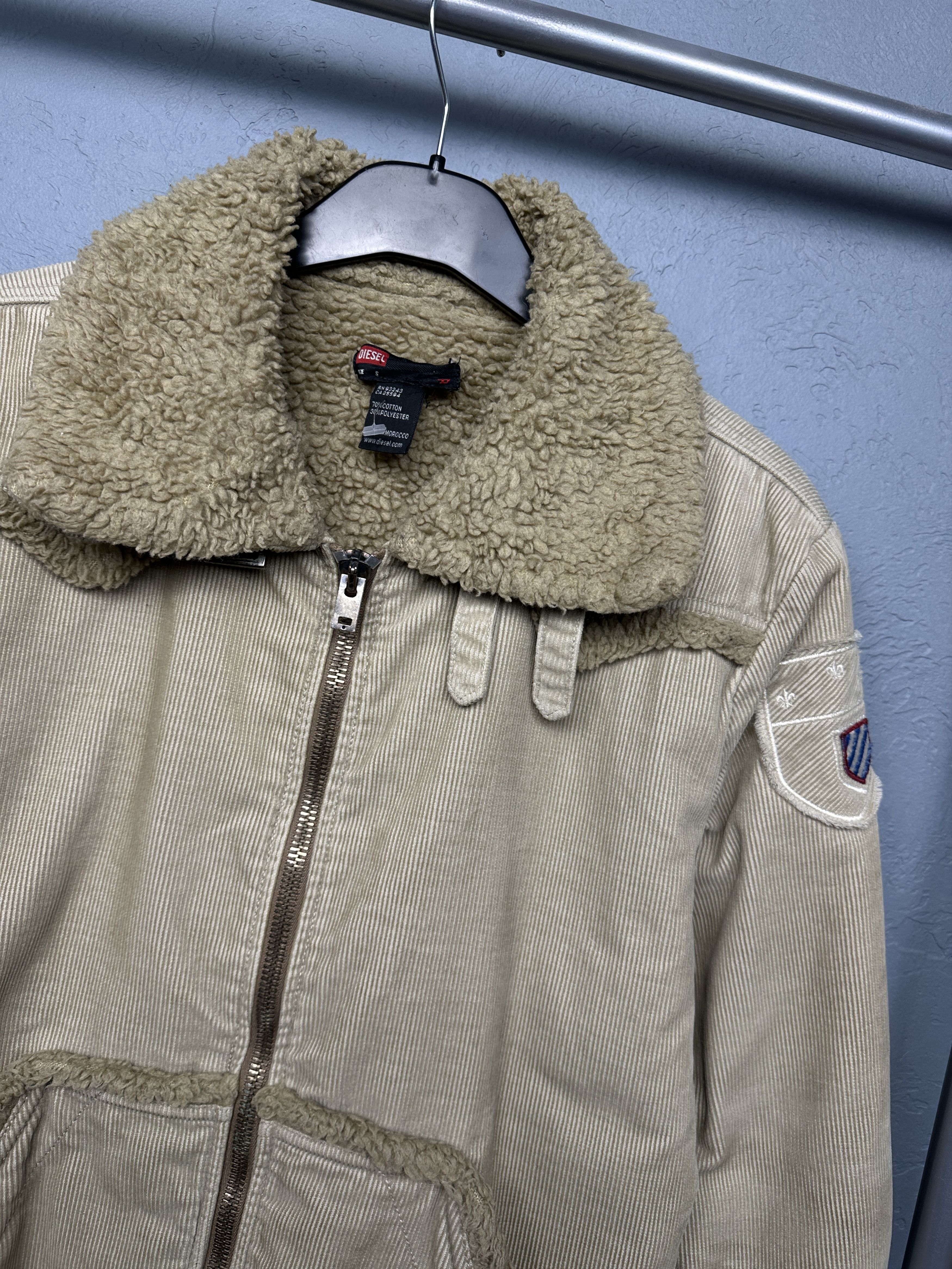 Diesel Diesel Vintage Womens Corduroy Sherpa Jacket Size S / US 4 / IT 40 - 2 Thumbnail