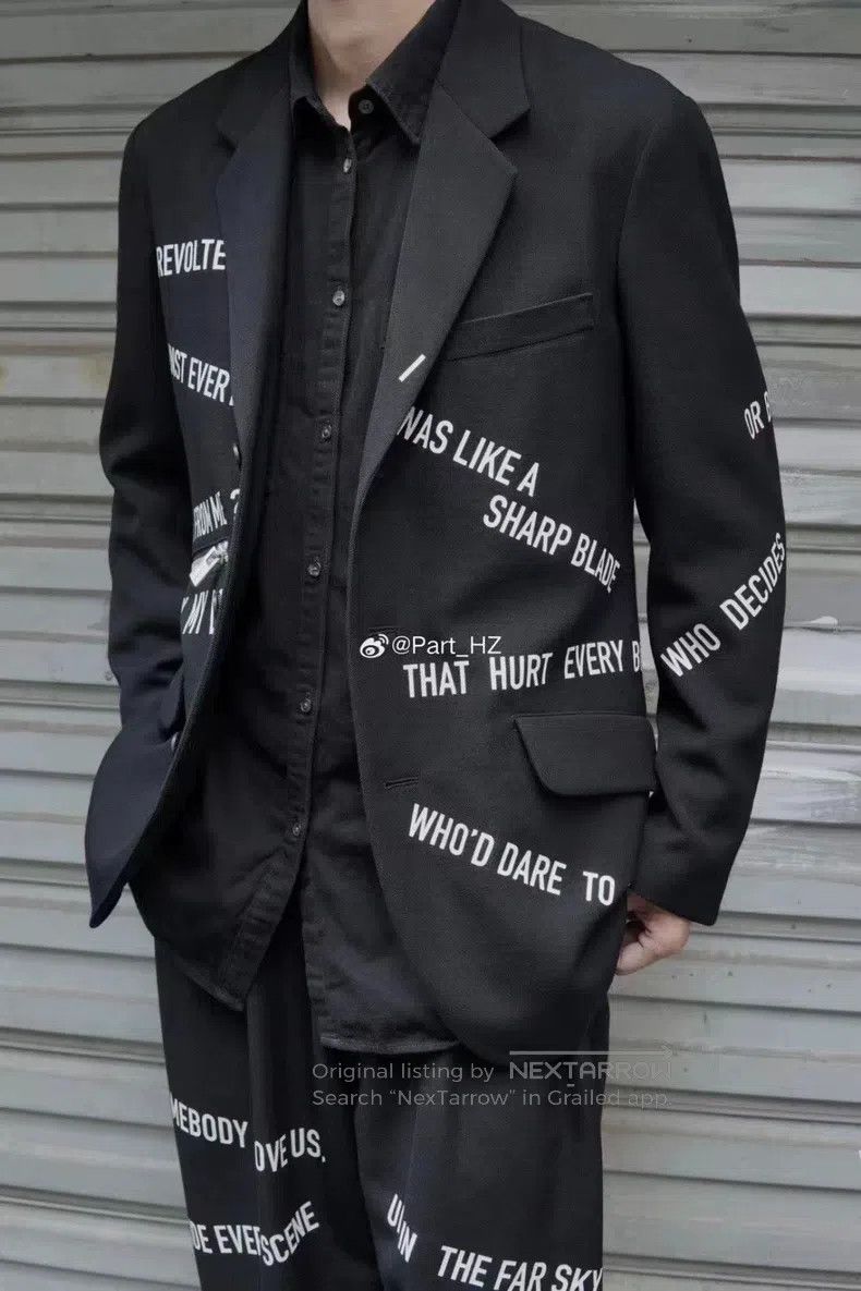 Yohji Yamamoto YOHJI YAMAMOTO Subtitle Zipper Suit Size US M / EU 48-50 / 2 - 7 Thumbnail