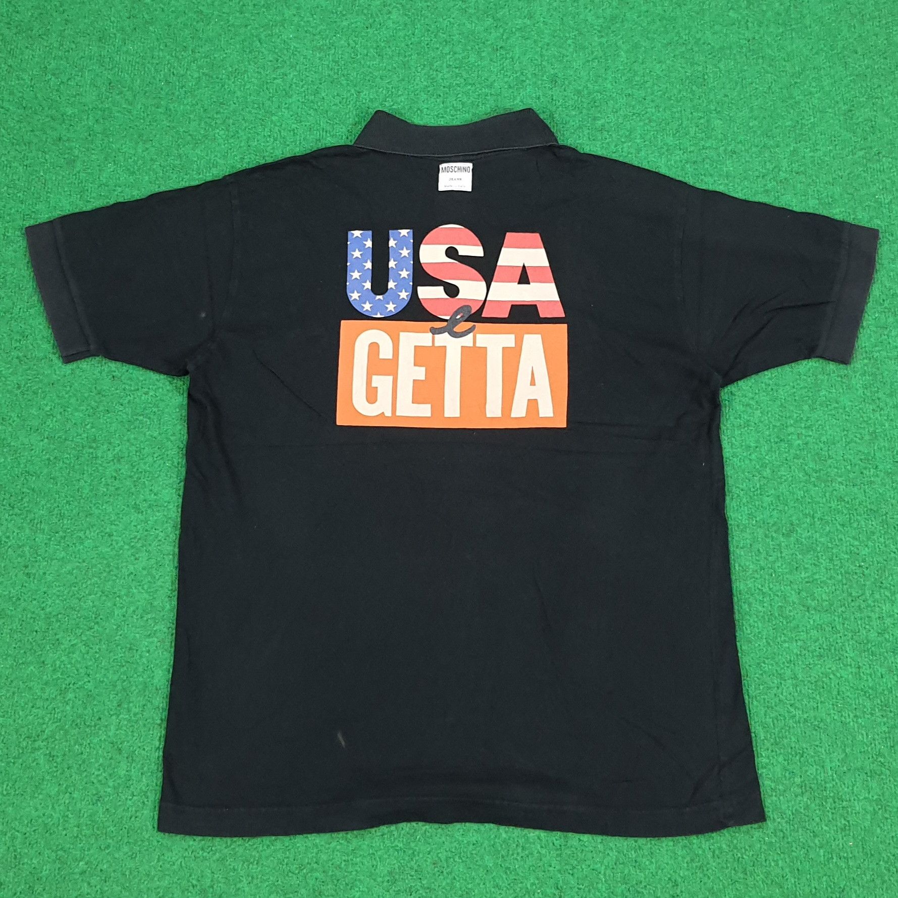 Moschino × Vintage Vintage Moschino Jeans USA Getta Polo Shirt Size US L / EU 52-54 / 3 - 1 Thumbnail