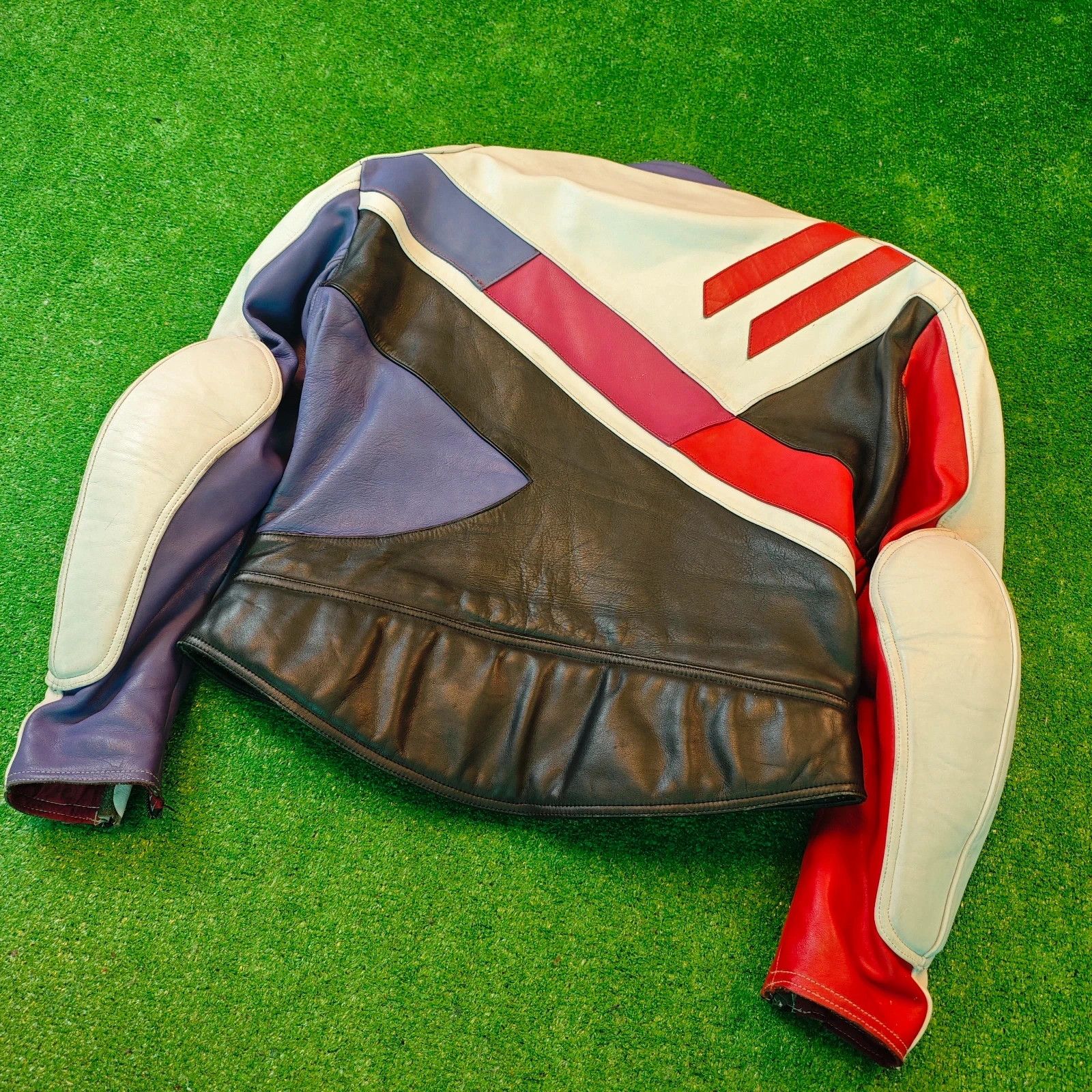 Other Schuh Leather Jacket Mens 58 Large Moto 90s rare Size US L / EU 52-54 / 3 - 2 Thumbnail