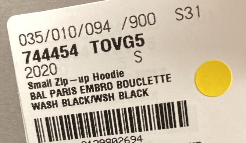 Balenciaga o1mt1gz1124 Paris Zip-Up Hoodie Small Fit in Black Size S / US 4 / IT 40 - 7 Thumbnail
