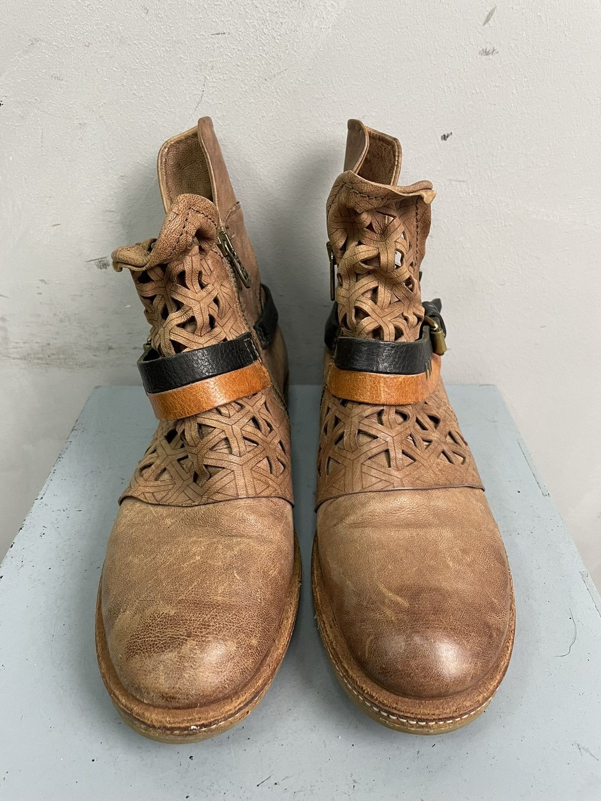 A.S.98 Ankle avant garde moto boots A.S. 98 rick owens style 90s Size US 6.5 / EU 39-40 - 4 Thumbnail