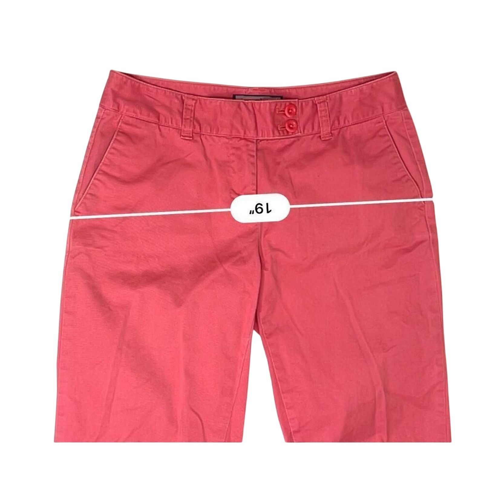 Vineyard Vines Vineyard Vines Pink Stretch Low Rise Cropped Chino 4 Preppy Size 27" / US 4 / IT 40 - 4 Thumbnail
