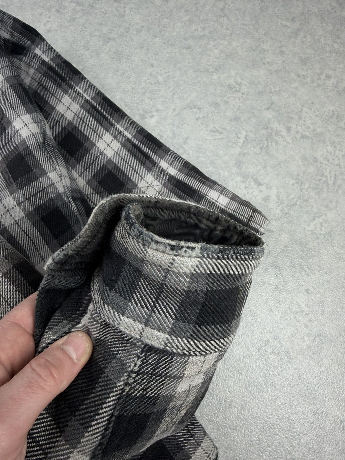 Iron Heart Iron Heart Heavy Flannel Zip Jacket Black Grey Check Size M Size US M / EU 48-50 / 2 - 20 Thumbnail