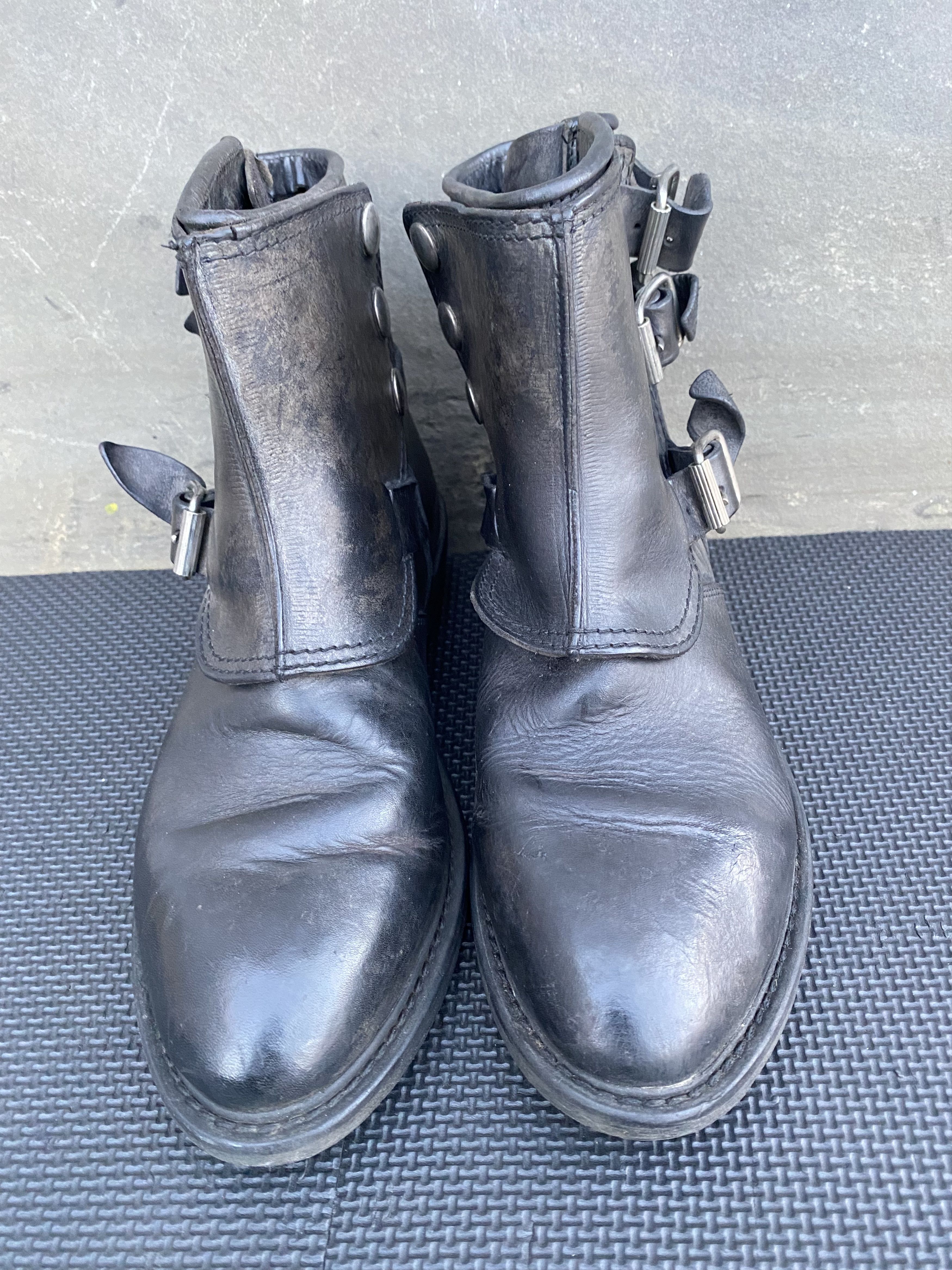 Golden Goose Golden Goose Buckle Biker Black/Gray - Women's Distressed Size US 8 / IT 38 - 3 Thumbnail