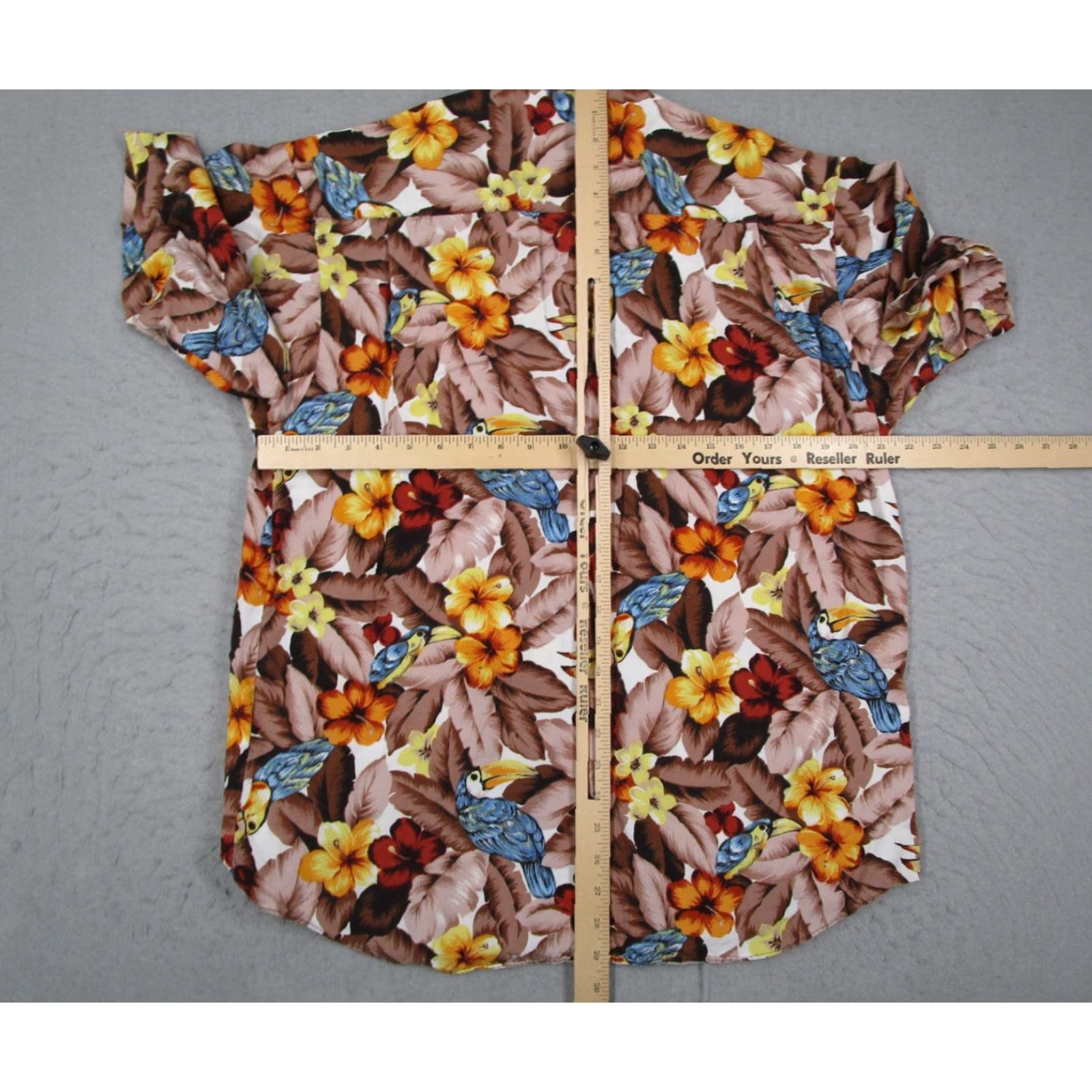 Vintage May Club Jeans Shirt Mens Large Tropical Toucan Floral Hawaiian Loop Collar Japan Shirt Buttons Casual Beach 90s? Size US L / EU 52-54 / 3 - 6 Thumbnail
