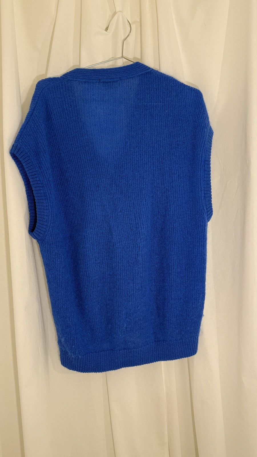 Second/Layer AW 21 Blue Mohair Blend Vest Size US M / EU 48-50 / 2 - 3 Thumbnail