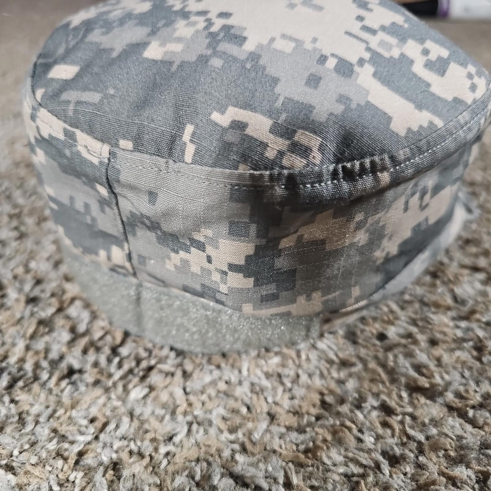 Other US Military Issue Army Uniform ACU Camo Patrol Hat Cap 6-3/4 Size ONE SIZE - 4 Thumbnail