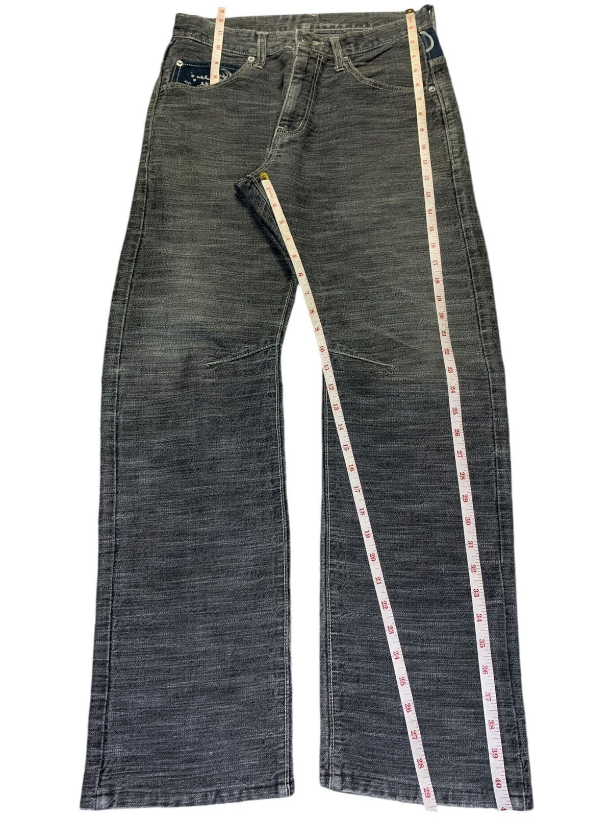 Japanese Brand Vintage Japanese Brand Karakuri Faded Style Loose Jeans Size US 30 / EU 46 - 13 Thumbnail