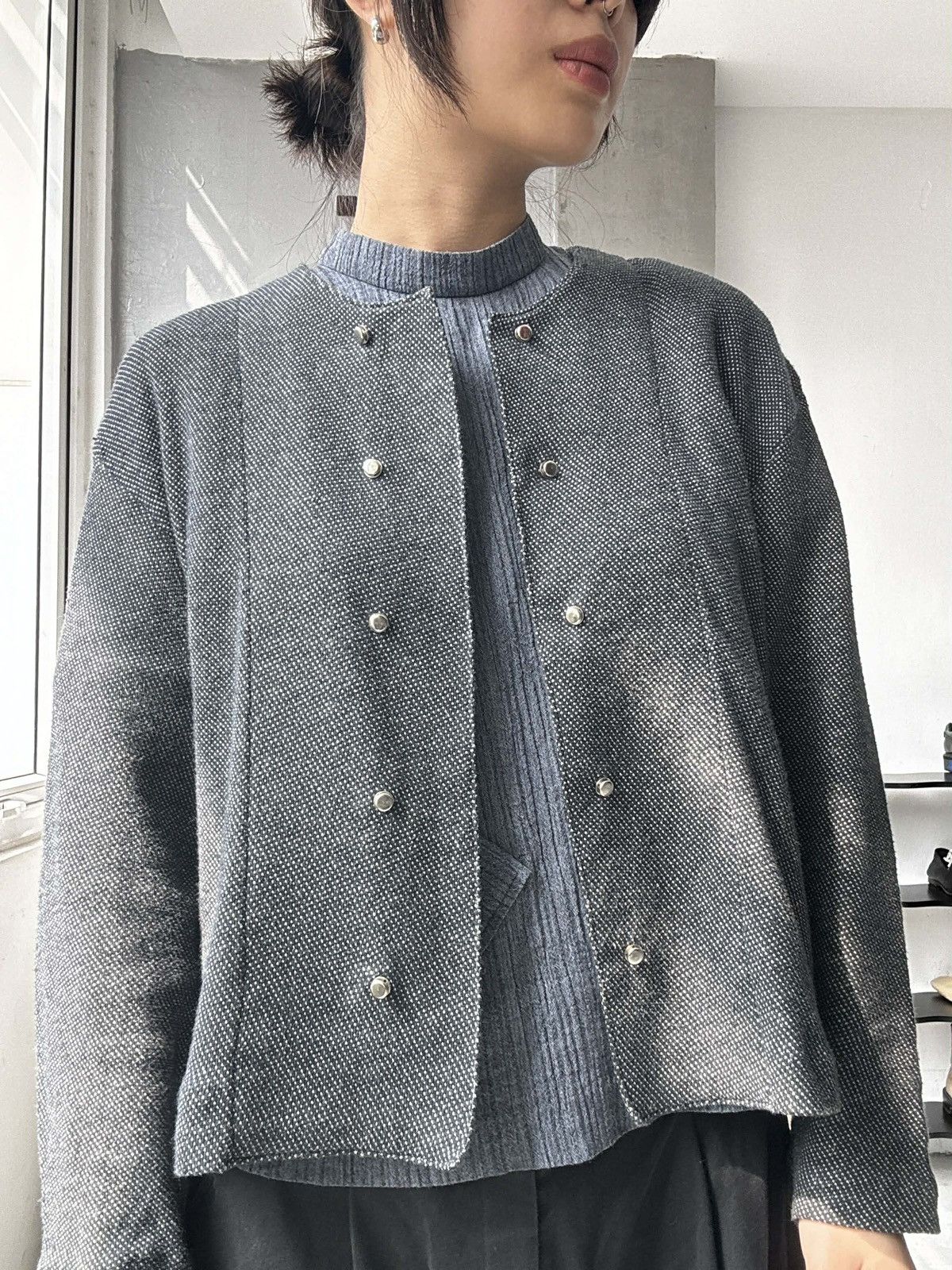 Y's for Men Y’s Collarless Bar-Closure Jacket Size US M / EU 48-50 / 2 - 4 Thumbnail