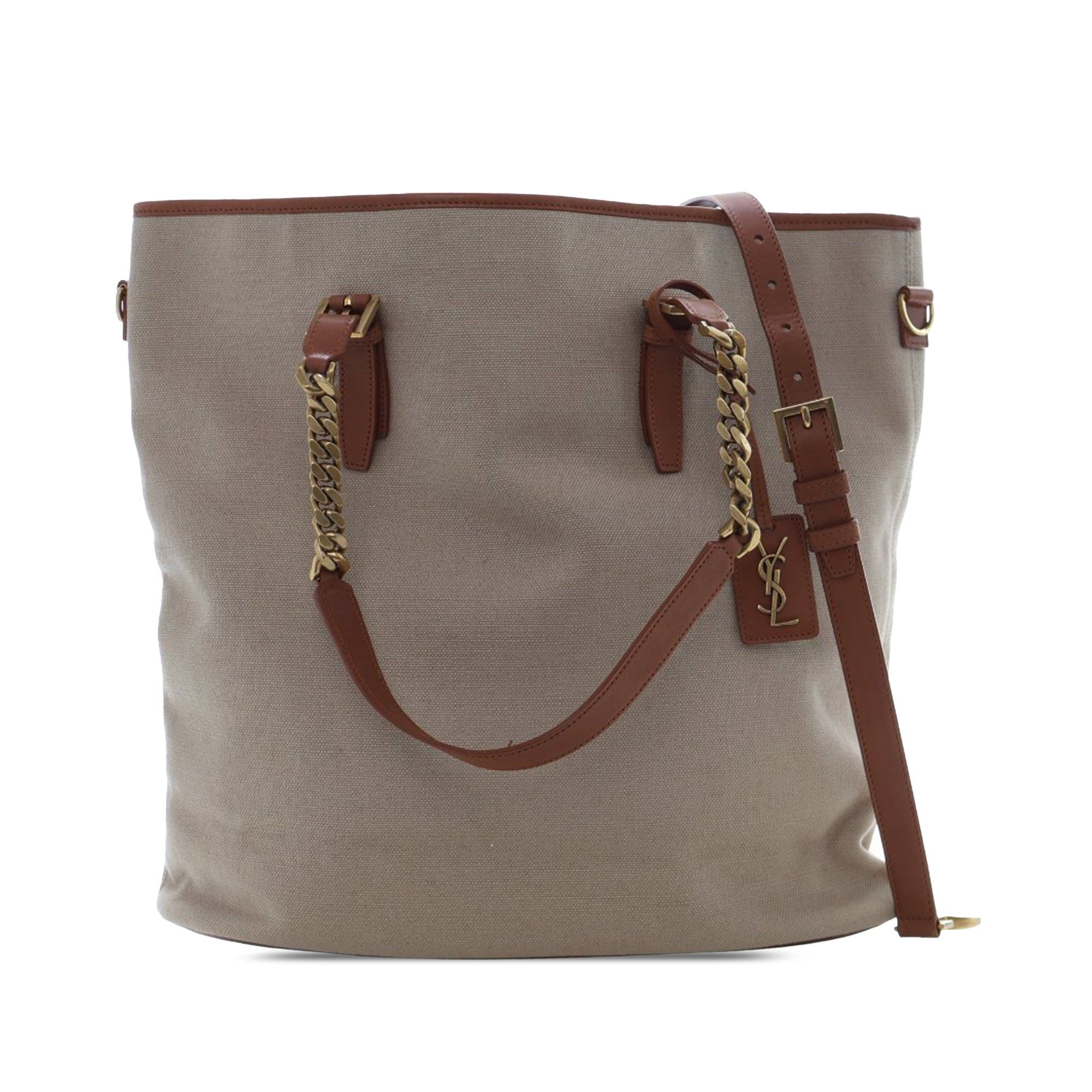 Saint Laurent Paris Large Canvas Shopping Tote Size ONE SIZE - 1 Thumbnail