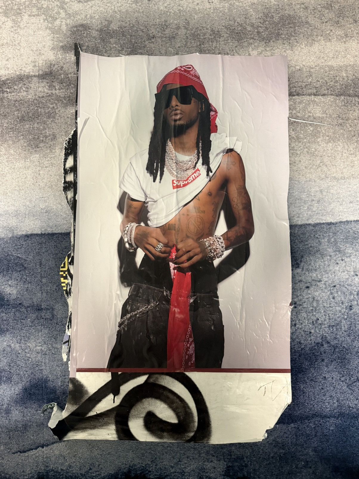 Supreme Playboi Carti Supreme Poster 2025 (Original) Rare Collectors Size ONE SIZE - 7 Thumbnail