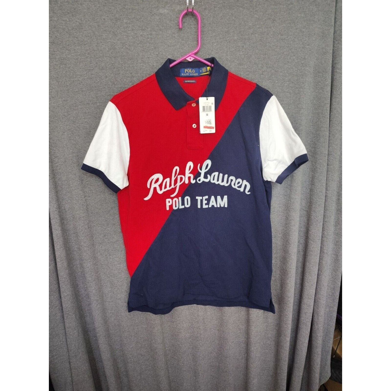 Polo Ralph Lauren Ralph Lauren Polo Team Red Navy Blue White Mens M Rugby Size US M / EU 48-50 / 2 - 1 Thumbnail