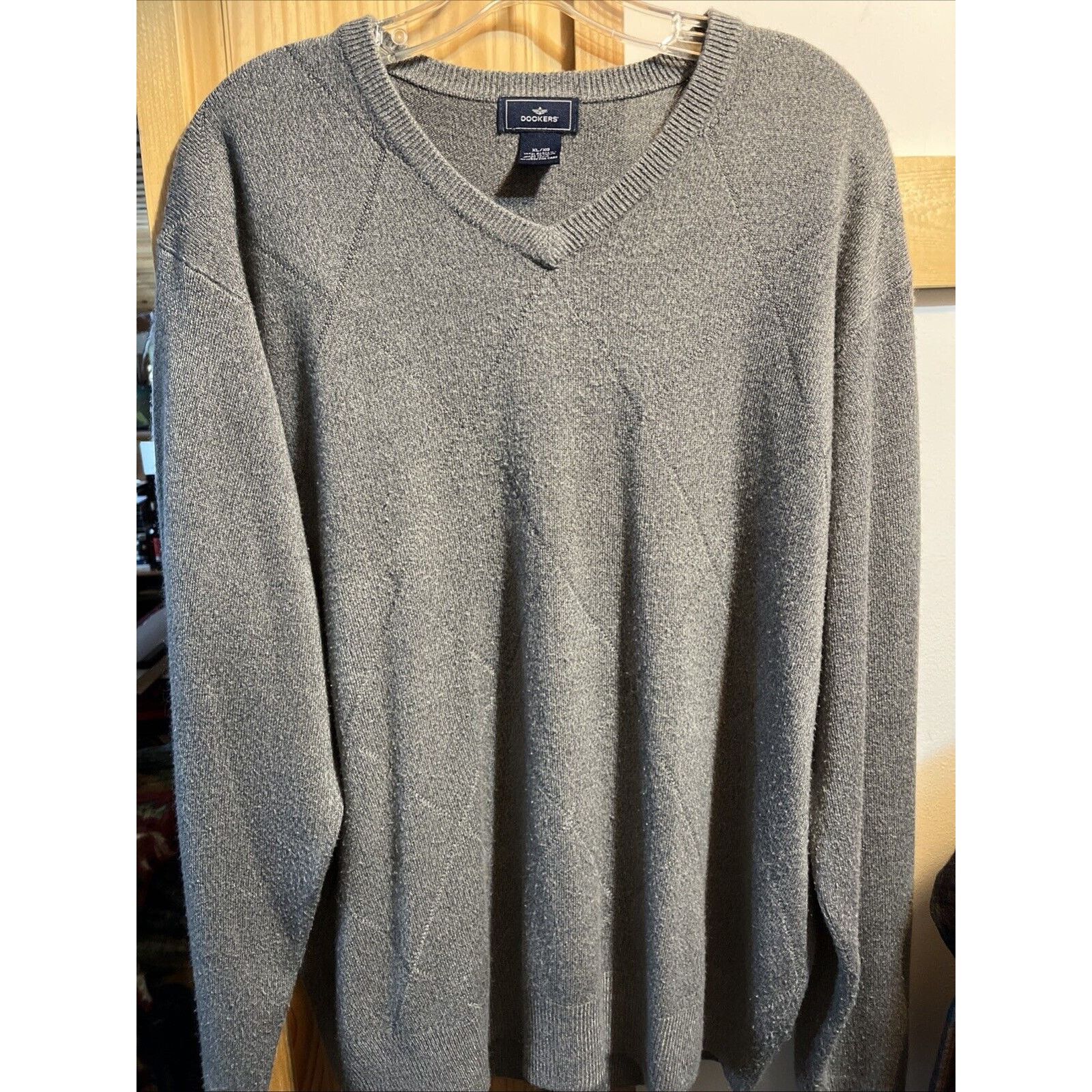 Dockers Dockers Sweater Men’s XL Grey Acrylic Pullover Long Sleeve Size US XL / EU 56 / 4 - 2 Thumbnail