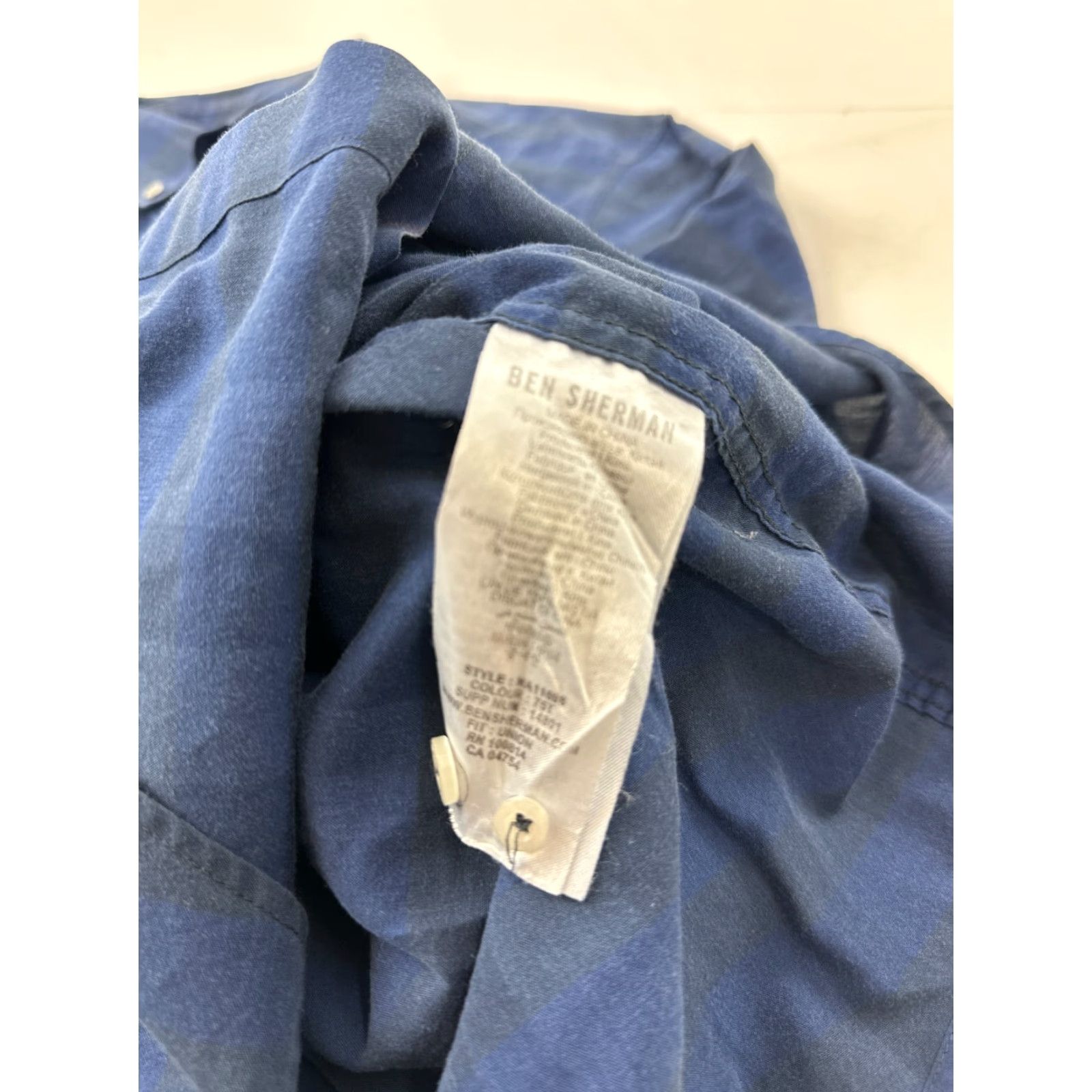 Ben Sherman Ben Sherman Shirt Men Medium Blue Plaid Button-Down Chest Pocket Casual Vintage? No — (no vintage) Regular Fit Size US M / EU 48-50 / 2 - 7 Thumbnail