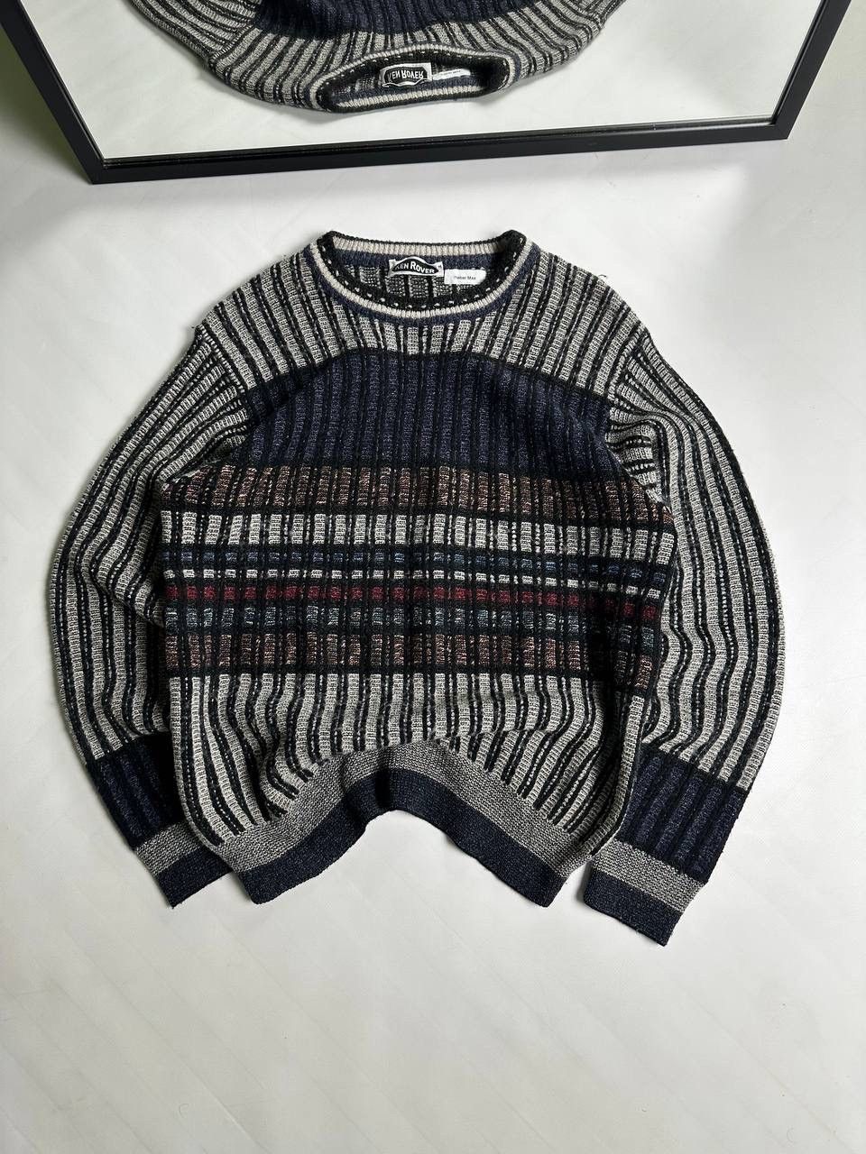 Vintage Vintage 90s Coogi Style Knite Wool Sweater Size US S / EU 44-46 / 1 - 1 Thumbnail