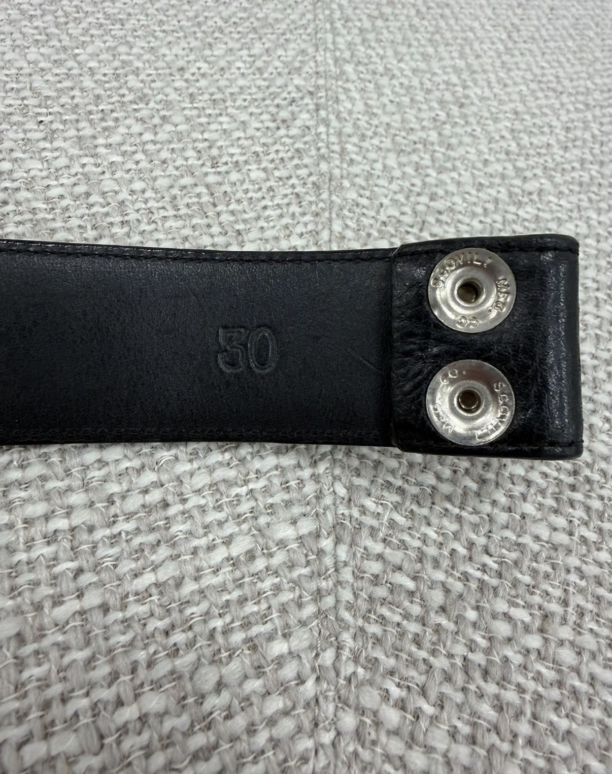 Chrome Hearts Size 30 Chrome Hearts Plain Black Leather Belt Size ONE SIZE - 5 Thumbnail