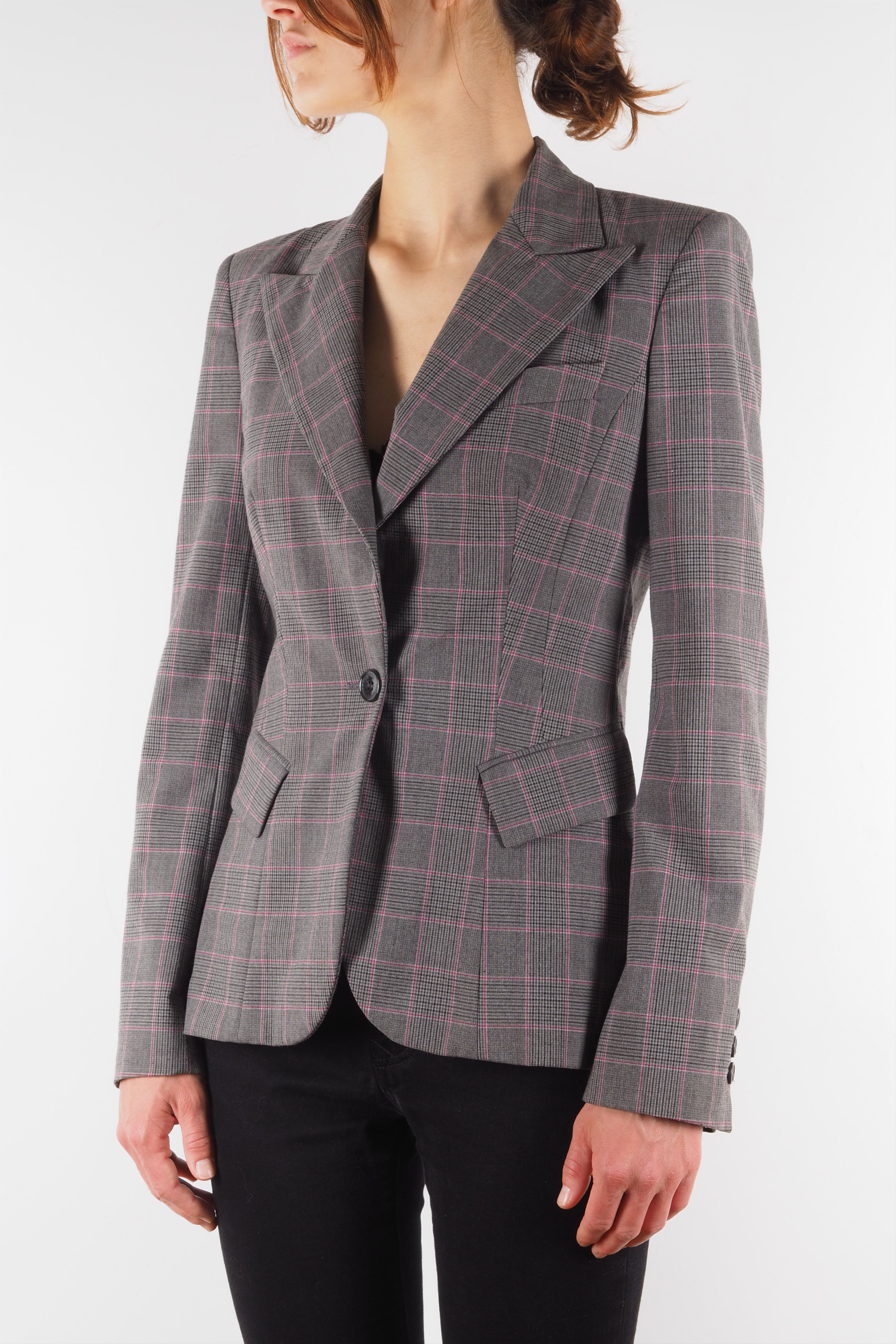 Dolce & Gabbana × Vintage Dolce&Gabbana Vintage Women's Gray Blazer Jacket Size S / US 4 / IT 40 - 2 Thumbnail