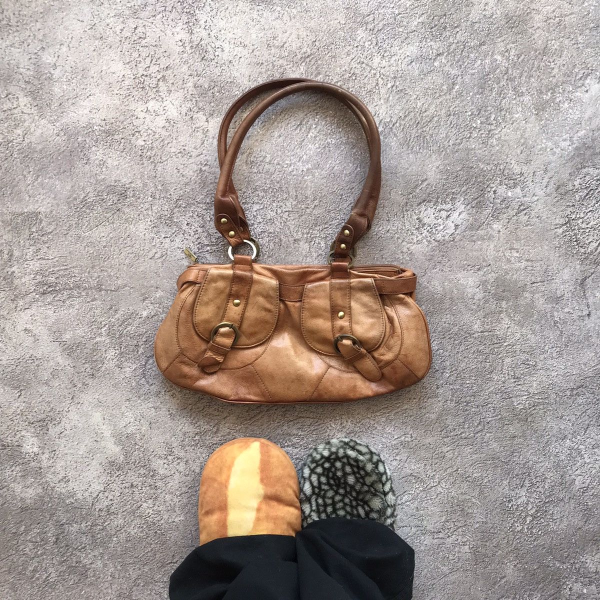 Prada × Streetwear × Vintage PRADA FW1993 Grommet Shoulder Buckle 