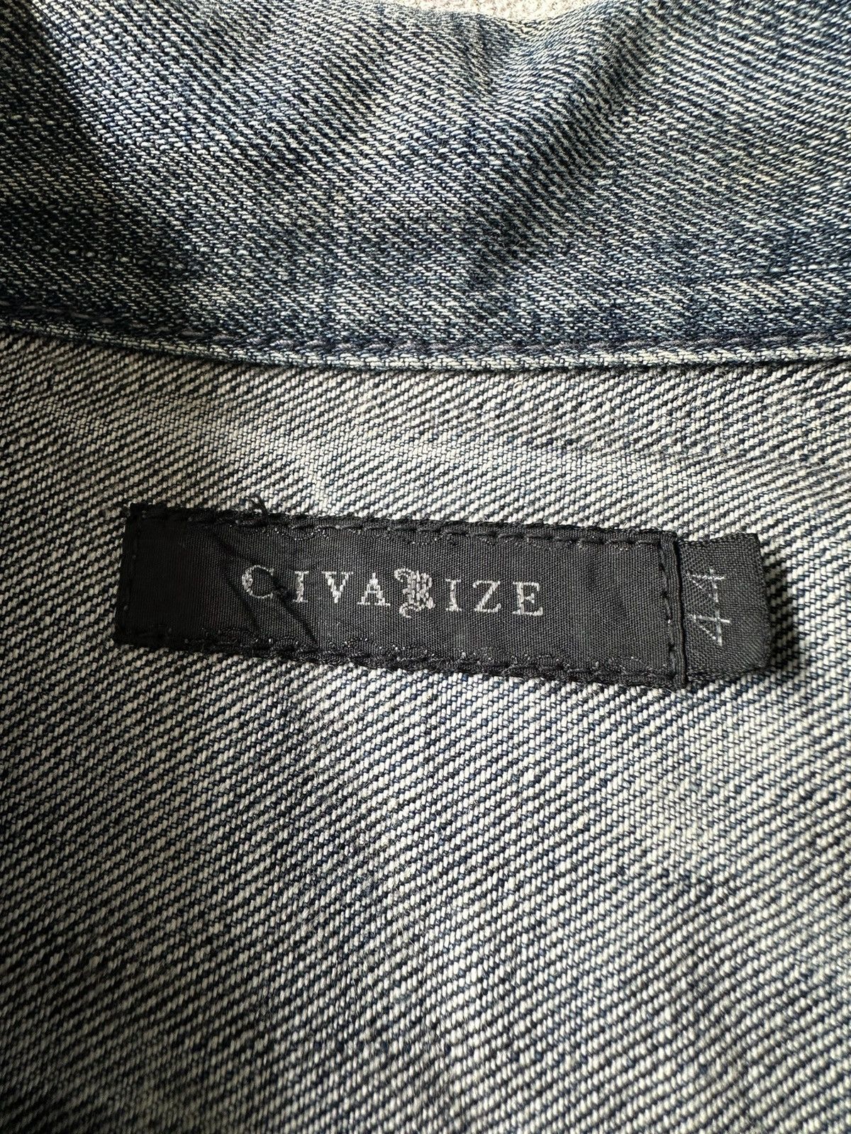 CIVARIZE 00’s Civarize dirty denim jacket Size US M / EU 48-50 / 2 - 12 Thumbnail