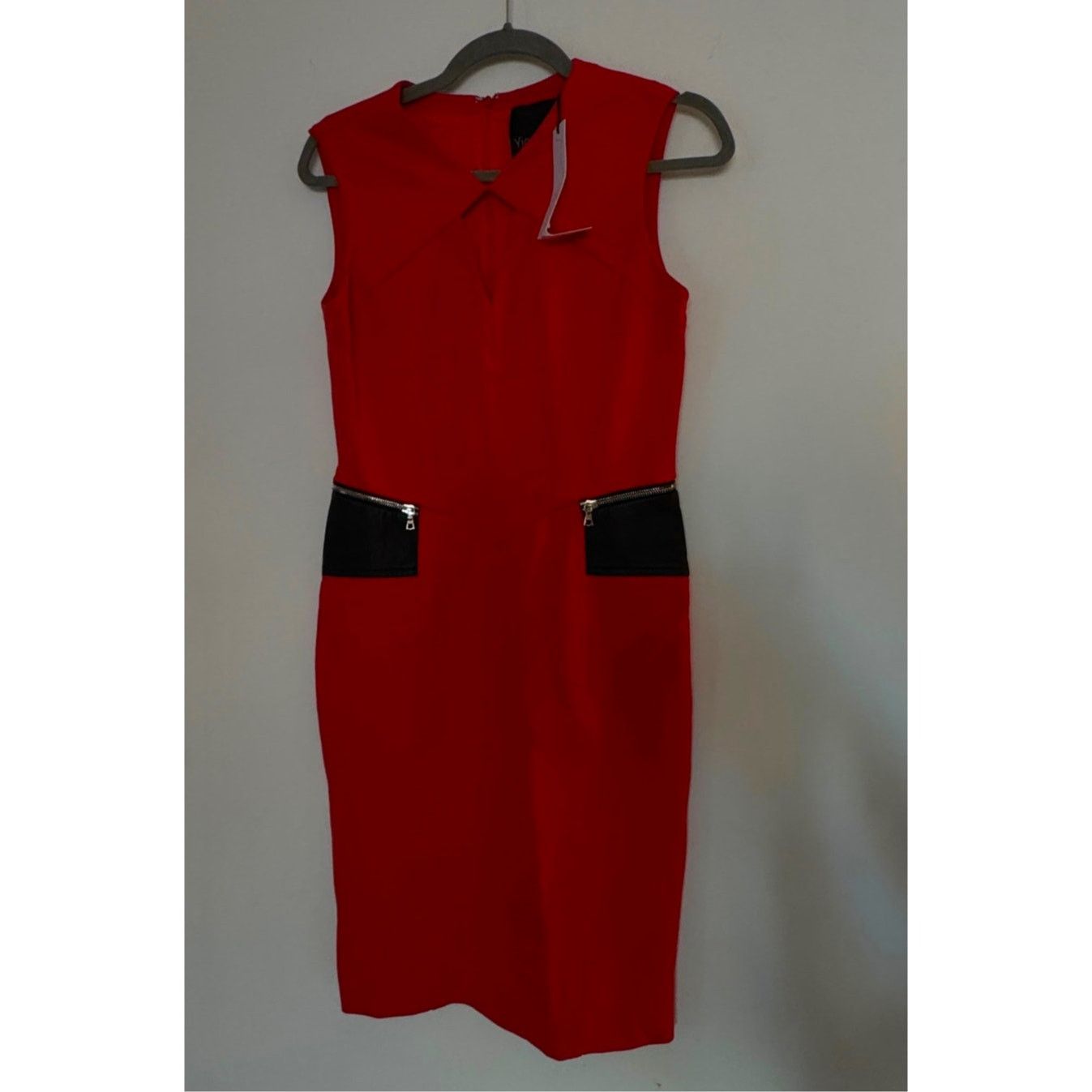 Yigal Azrouel Yigal Azrouël NWT Red Compact Jersey Dress Size M / US 6-8 / IT 42-44 - 1 Thumbnail