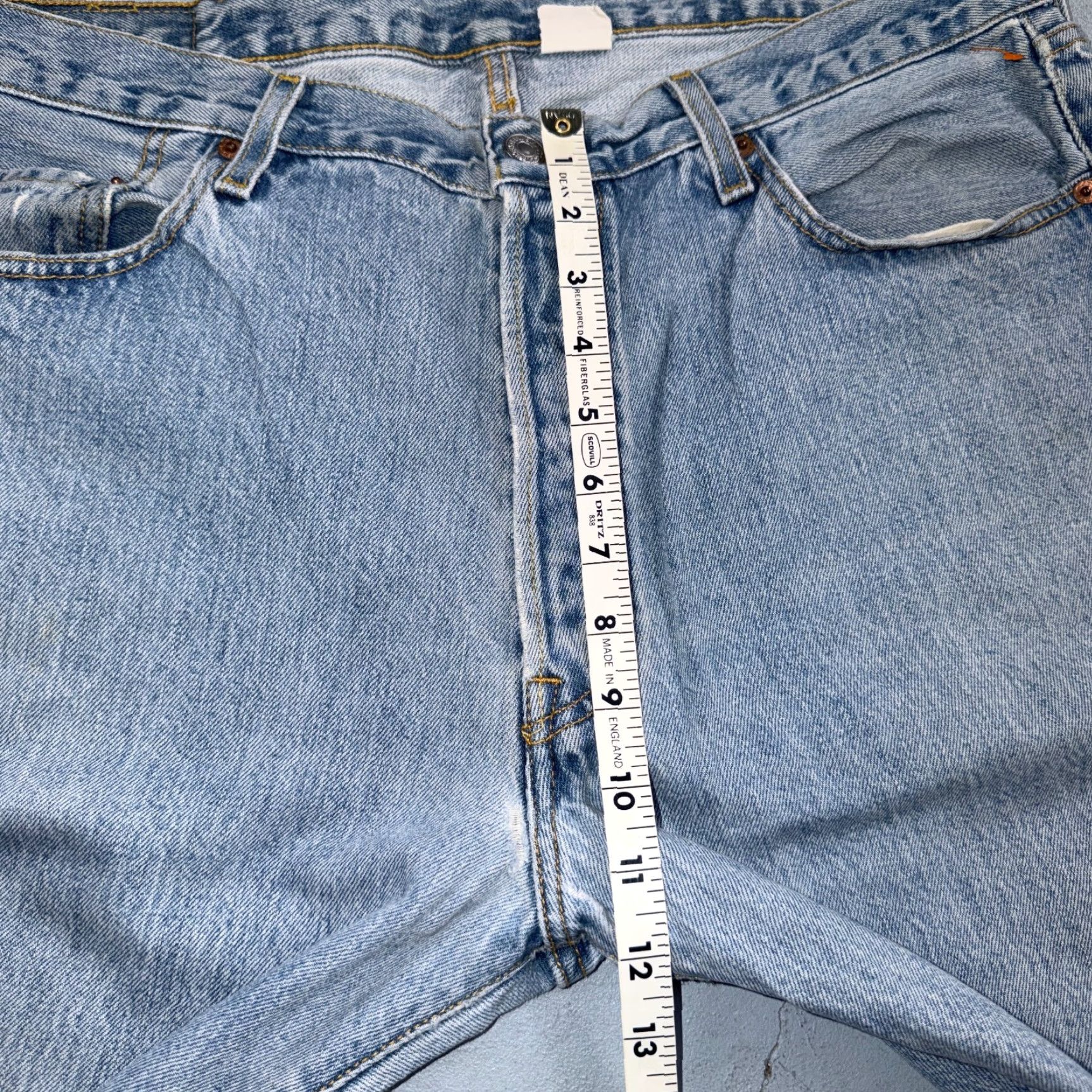 Levi's VINTAGE Levi's 501 Jeans 90s XX Straight Leg Blue Light Wash 38x34 Mens Size US 38 / EU 54 - 7 Thumbnail
