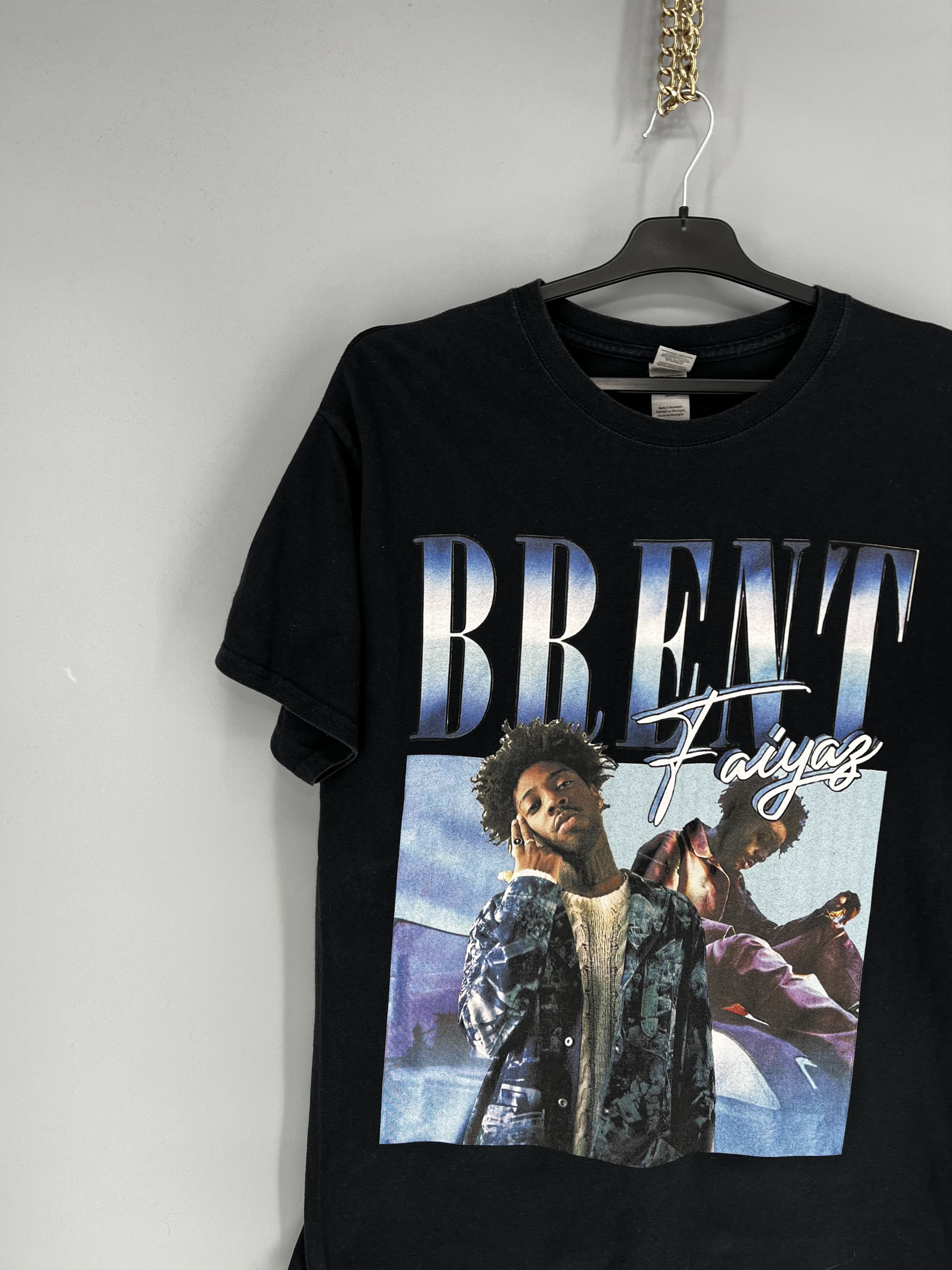 Band Tees Y2K American Singer Brent Graphic T-shirt Retro Hip Hop Size US L / EU 52-54 / 3 - 4 Thumbnail