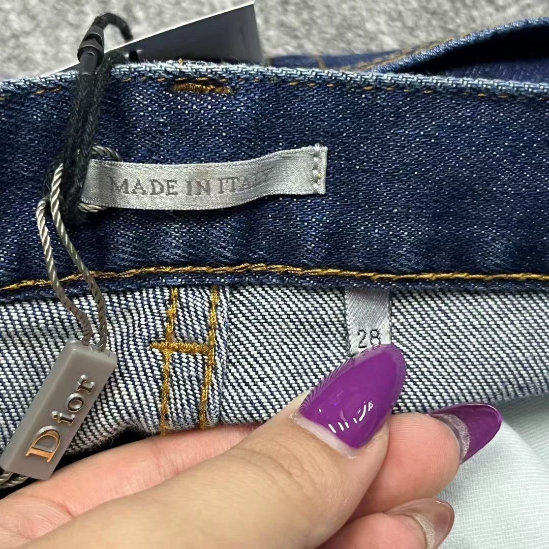 Dior blue casual straight-leg denim pants Size US 28 / EU 44 - 3 Thumbnail