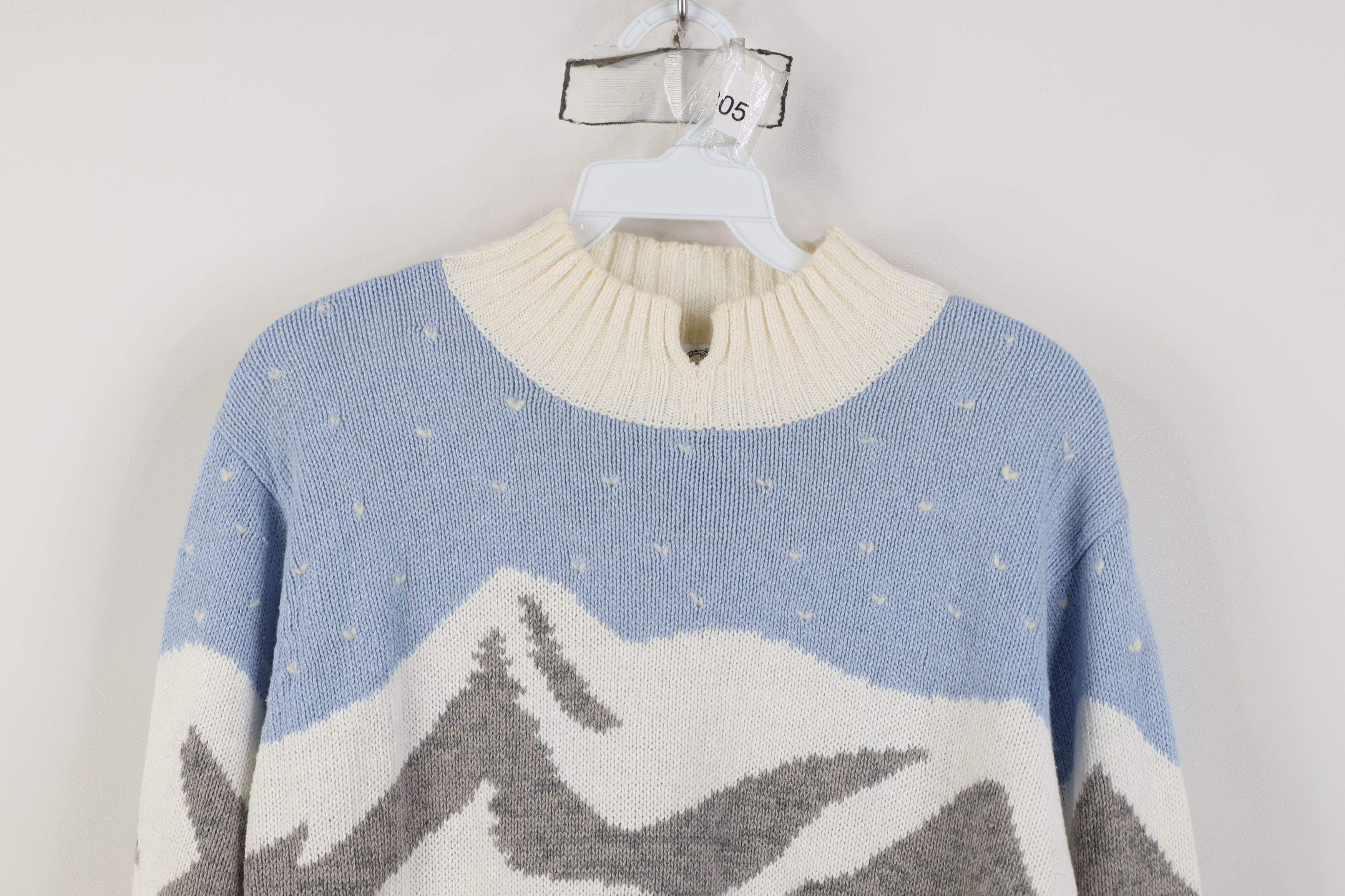 Vintage Vintage 90s Streetwear Christmas Town All Over Print Sweater Size M / US 6-8 / IT 42-44 - 2 Thumbnail