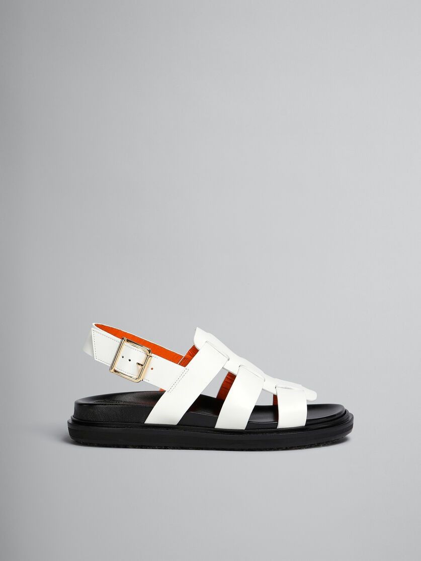 Marni o1w1db10125 Gladiator Sandals in Black/White Size US 7 / IT 37 - 1 Thumbnail