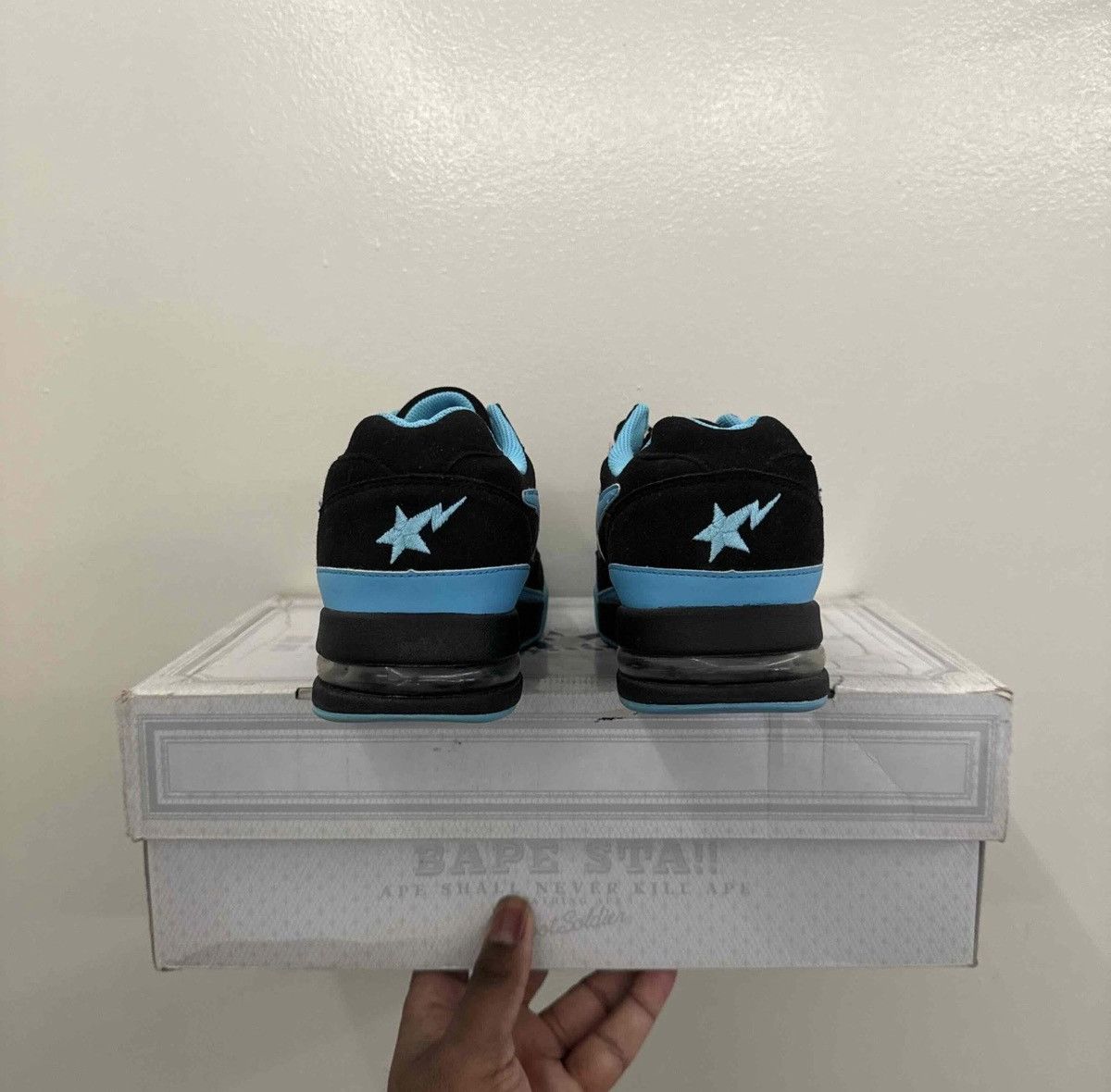 Bape Bape Roadsta Black Blue Size US 9 / EU 42 - 4 Thumbnail