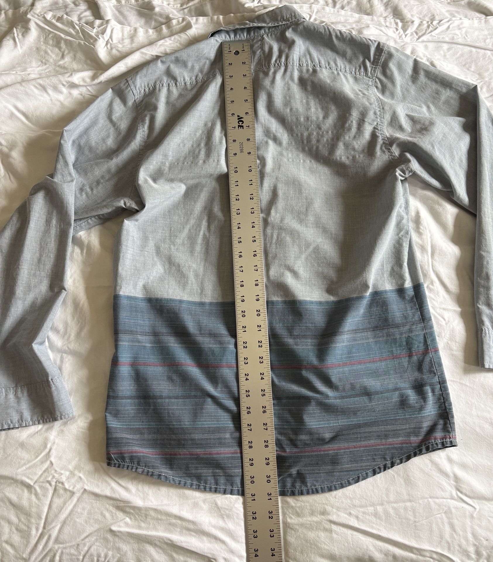 Burnside Chambray color-block button down shirt Size US L / EU 52-54 / 3 - 6 Thumbnail