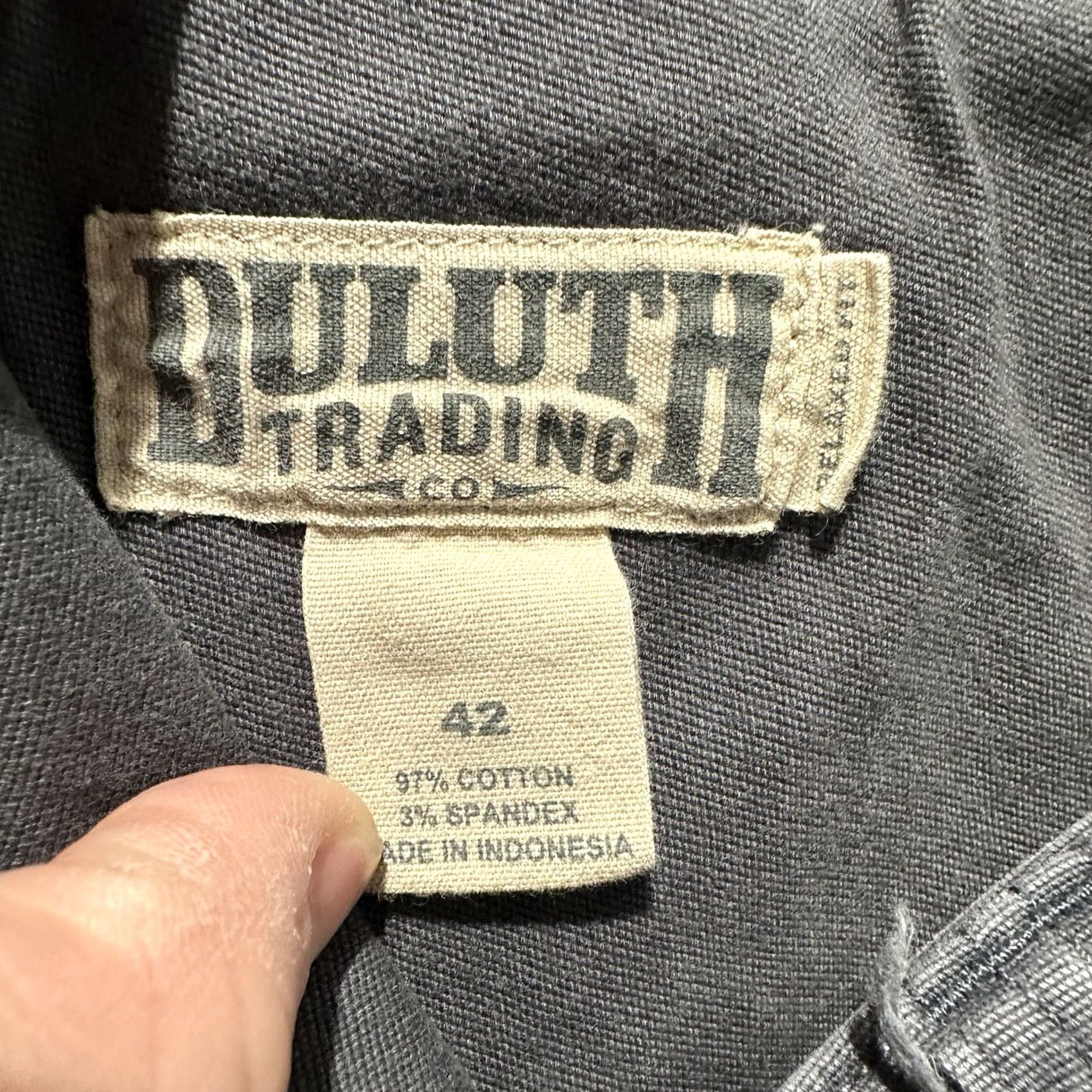 Vintage Duluth Cargo Shorts Mens 42 Gray Canvas Flex Fire Hose Relaxed Fit 11" Inseam Pockets Workwear Casual Size US 42 / EU 58 - 4 Thumbnail