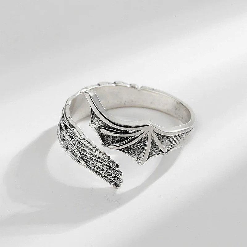 Other Retro Half Angel Half Wings Ring Size ONE SIZE - 3 Thumbnail